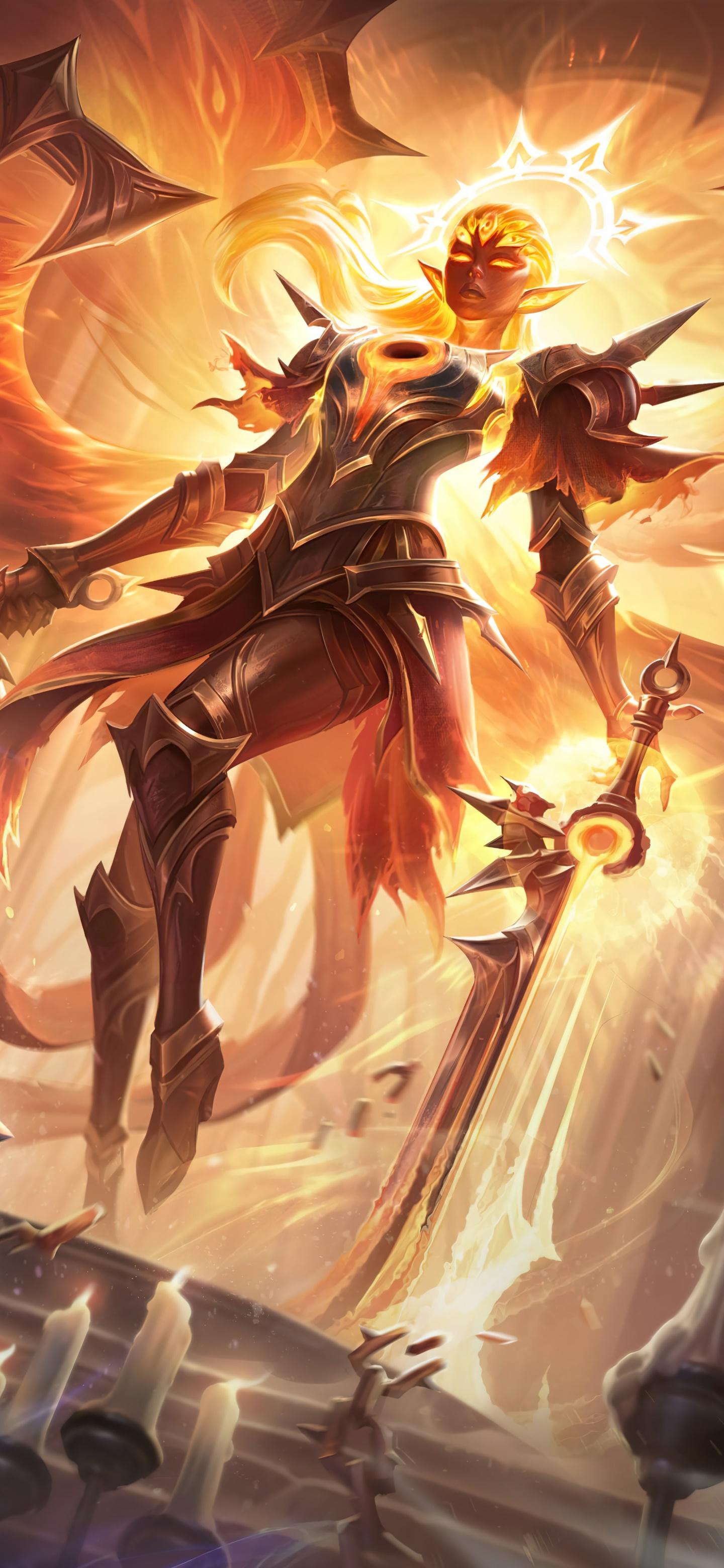 1440x3120 Wallpaper / Video Game League Of Legends Phone Wallpaper, Kayle (League Of Legends), 1440x3120 free download