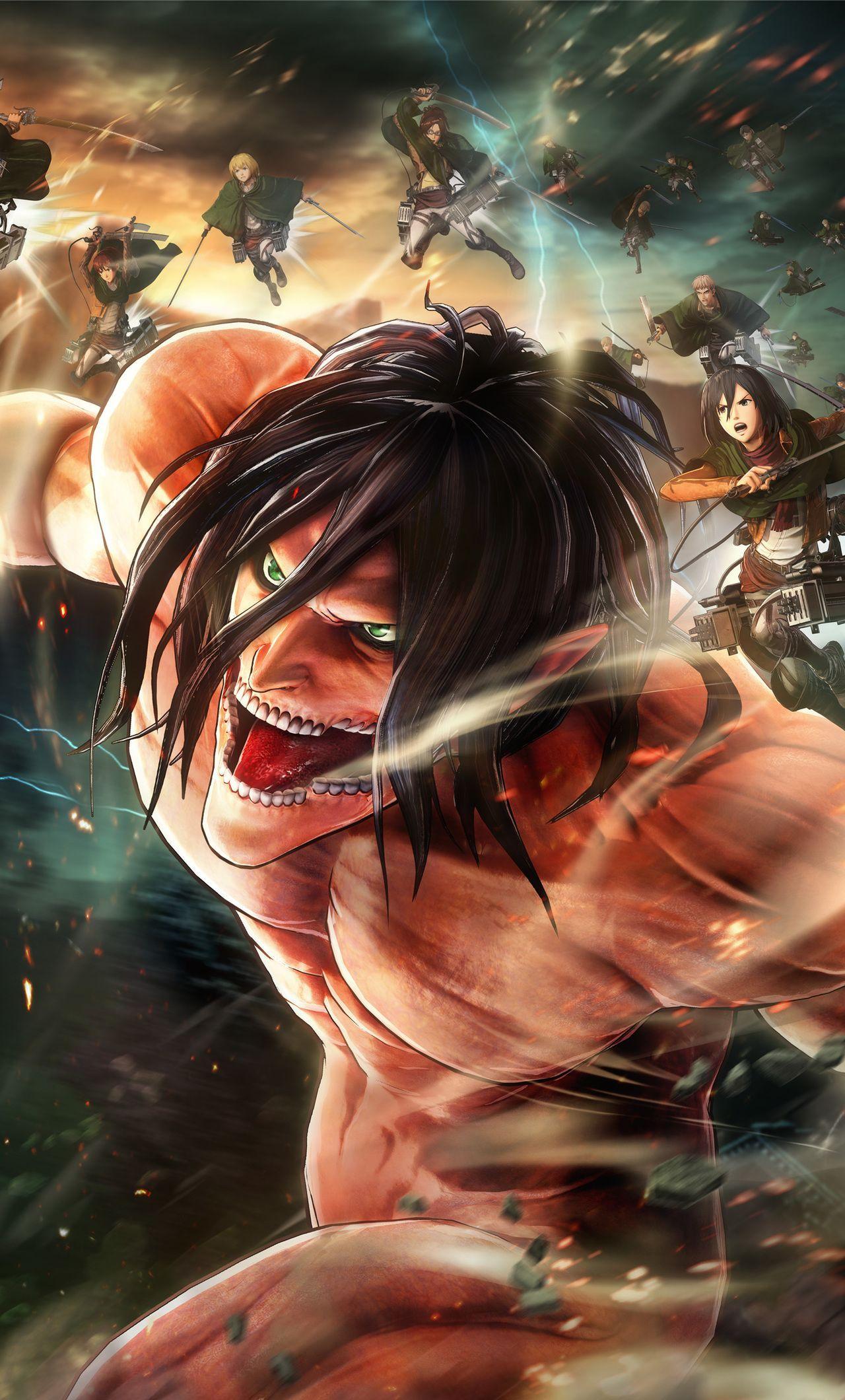 1280x2120 Attack On Titan iPad Wallpaper