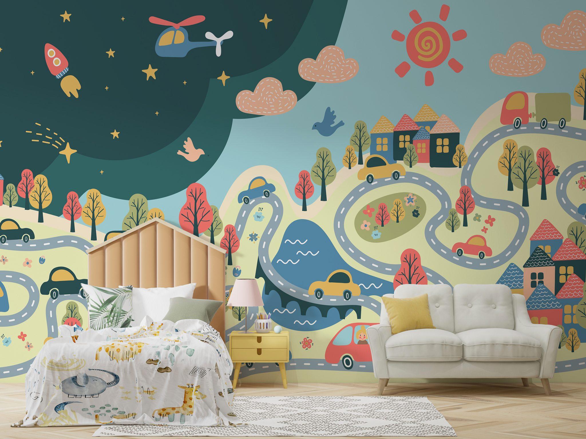 wallpaper for bedroom walls designs for kids