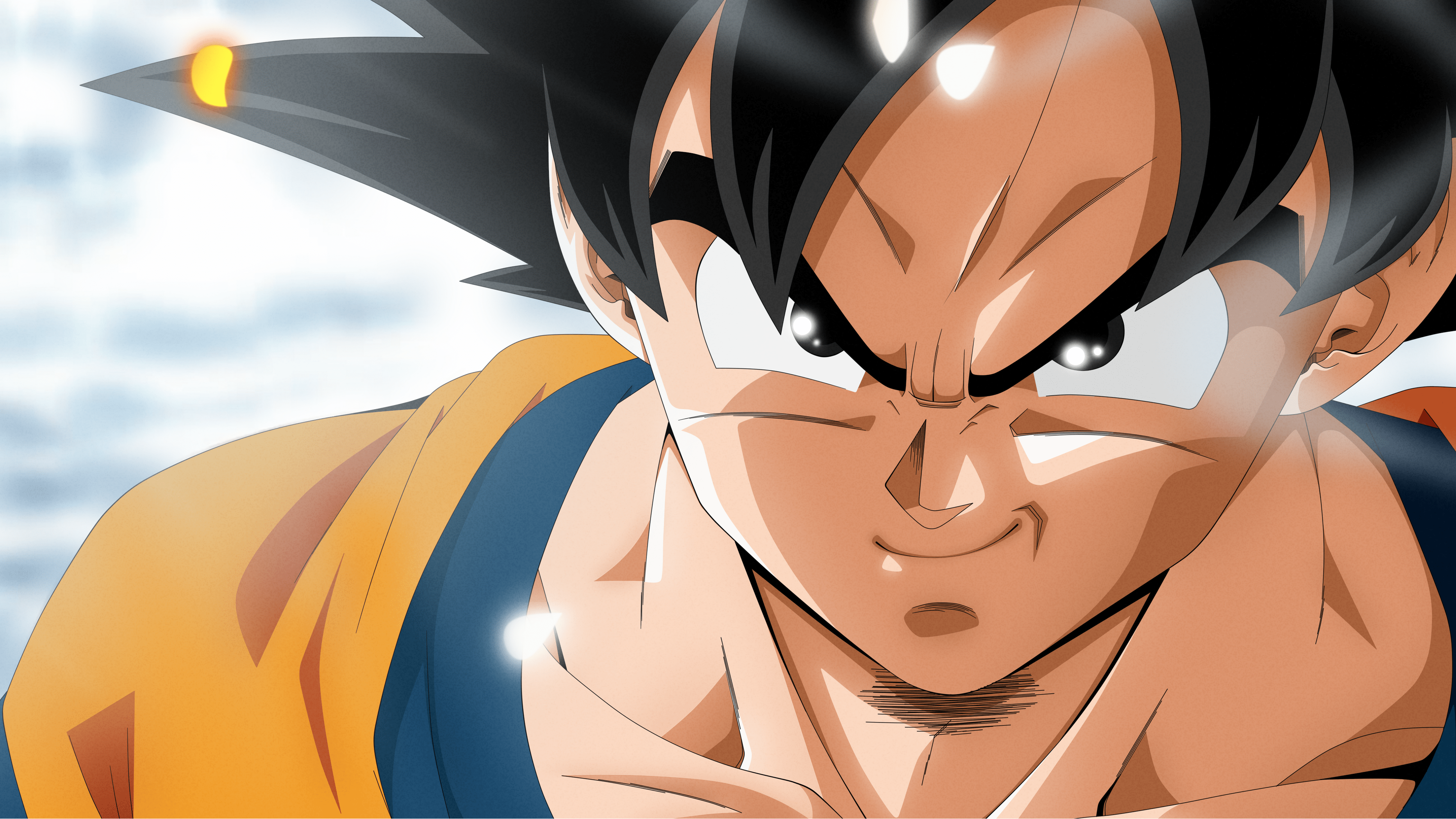 3840x2160 Wallpaper / Son Goku, shiny, Dragon Ball, Dragon Ball Z, Dragon Ball Super, DBS, smirk, Dragon Ball Z Kai free download