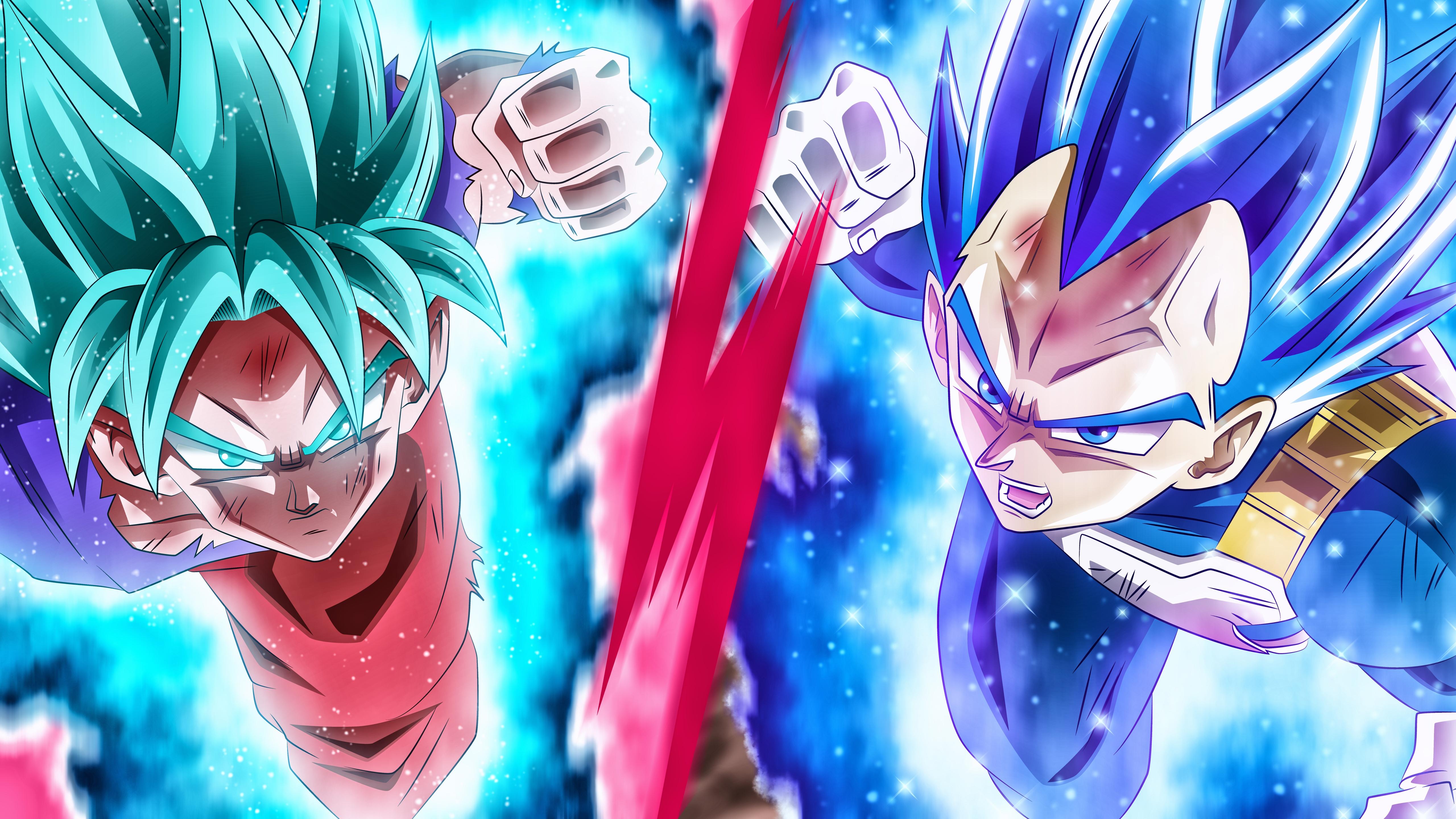 5120x2880 Goku Wallpaper 4K, Vegeta, Anime