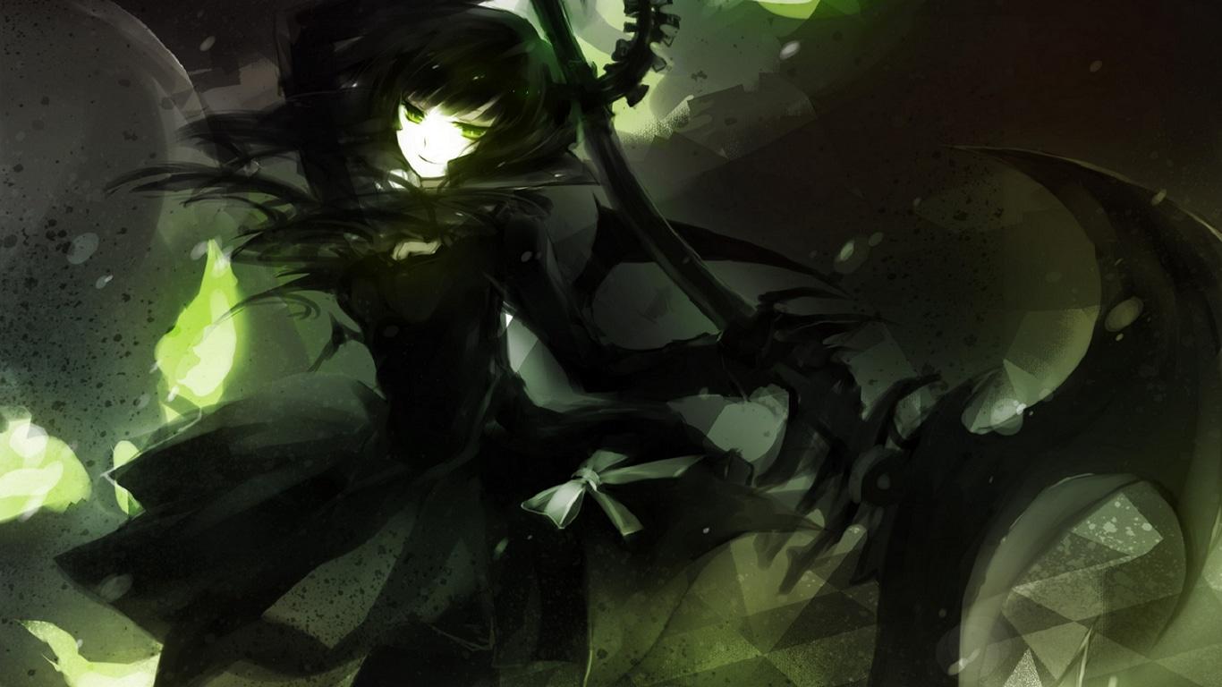 Green and Black Anime Wallpapers Top Free Green and Black Anime Backgrounds WallpaperAccess
