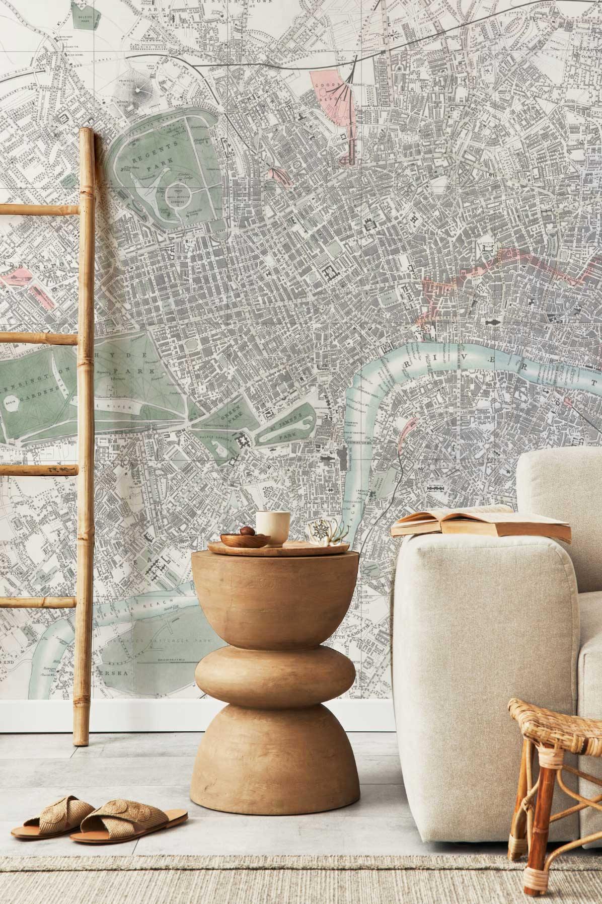 1196x1796 London Map Wall Mural
