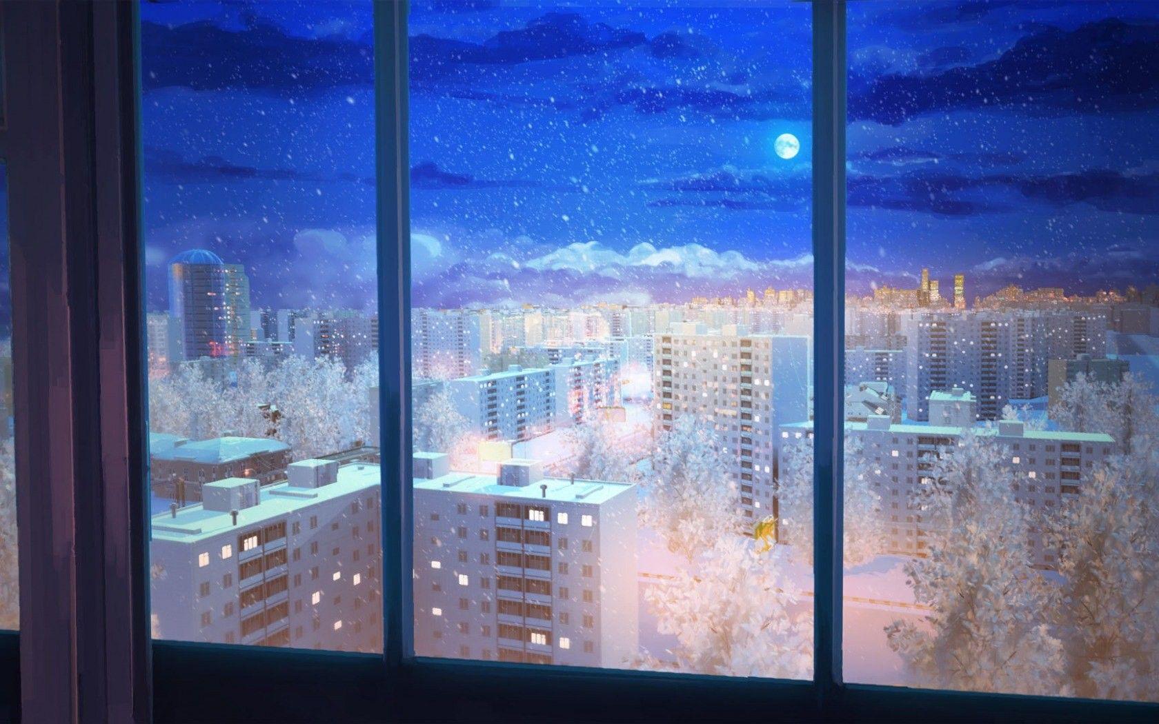 1680x1050 Cozy view [16801050]. Anime scenery, Anime scenery wallpaper, Anime background wallpaper