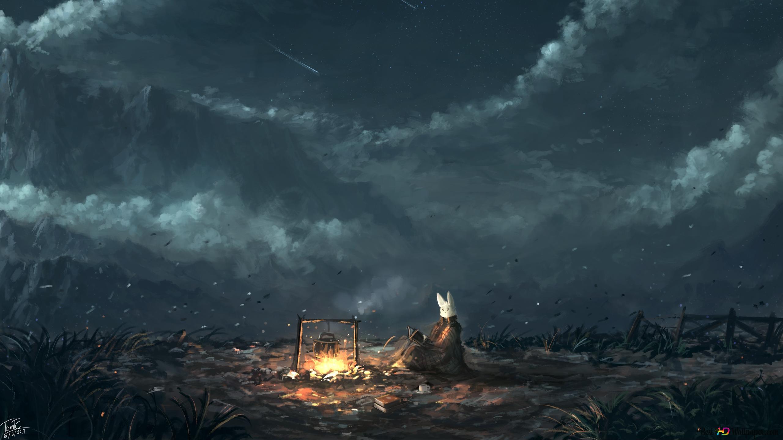 2560x1440 A Cozy Night To Lament On Things 2K wallpaper download