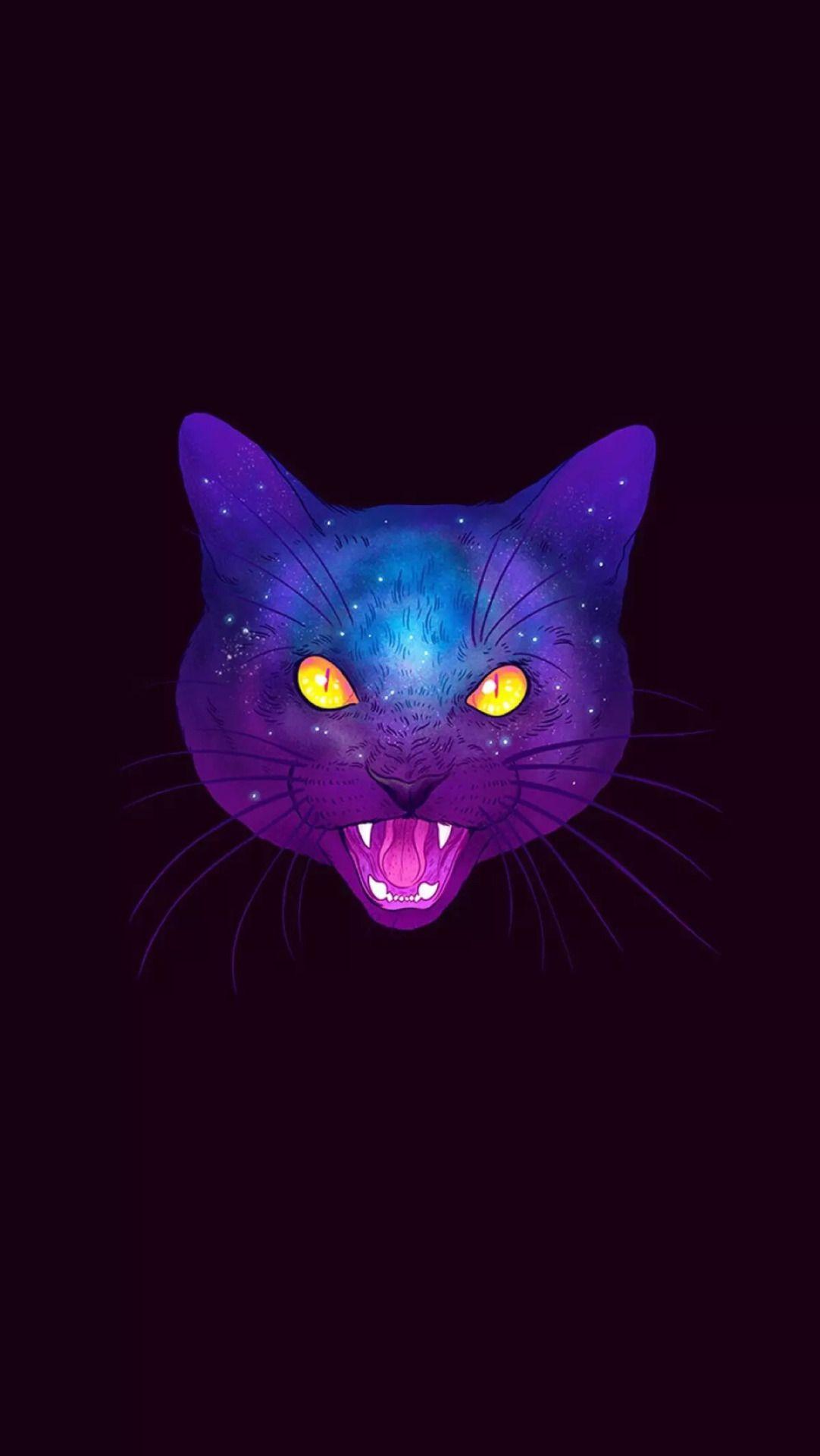 1082x1920 Galaxy Cats Wallpaper
