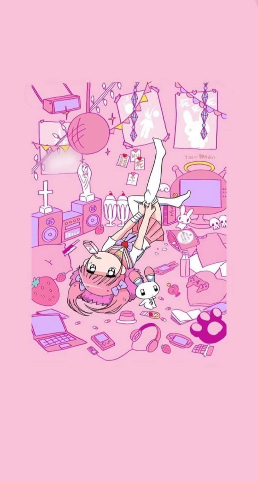 900x1679 Free Aesthetic Pink Kawaii Wallpaper Downloads, Aesthetic Pink Kawaii Wallpaper for FREE