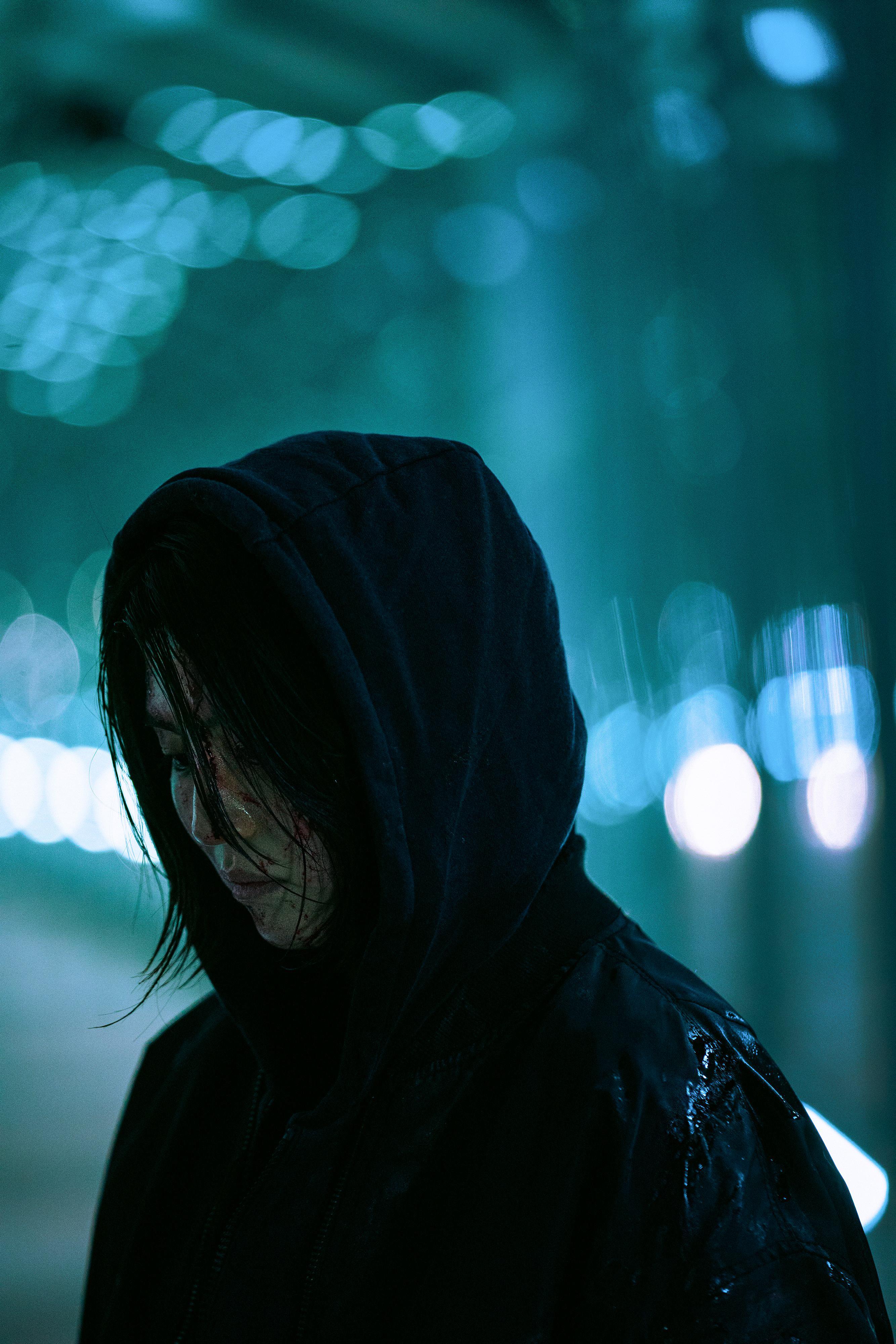 2667x4000 Netflix Netflix TV Series My Name Netflix Han So Hee Korean Women Black Hair Hooded Jacket Wallpaper:2667x4000