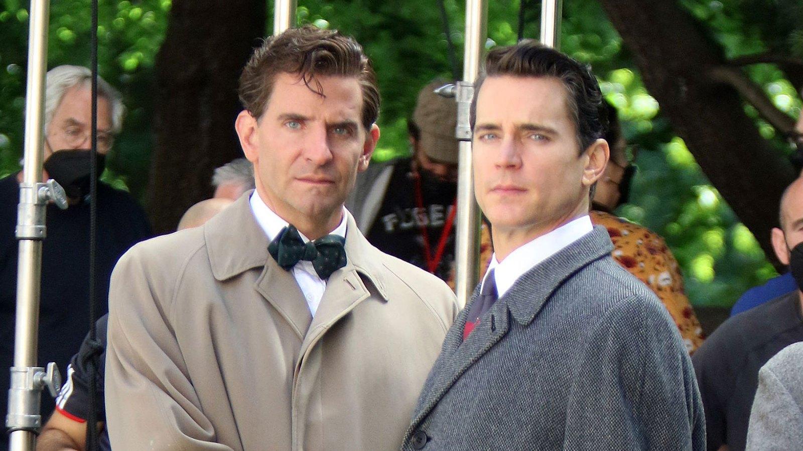 1600x900 Bradley Cooper, Matt Bomer Kiss on 'Maestro' Set