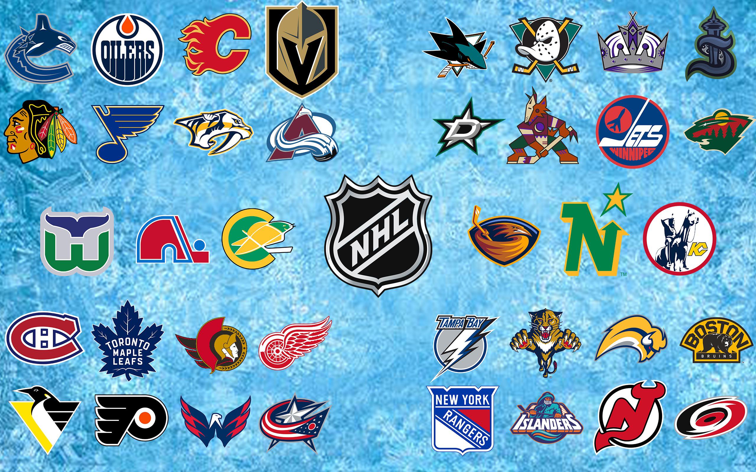 2560x1600 All NHL Team Logos Wallpaper