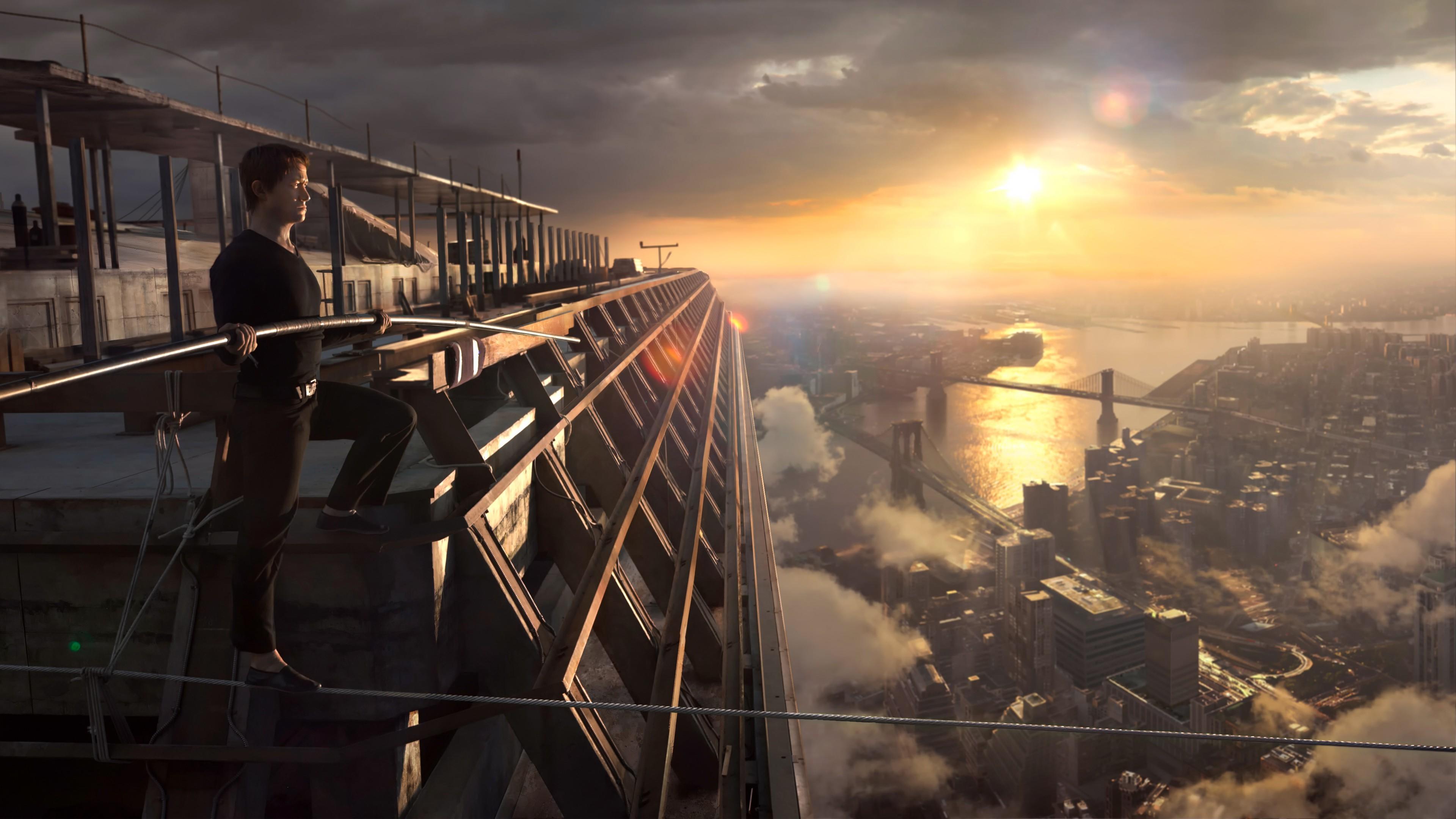 3840x2160 Joseph Gordon Levitt, The Walk, Movies Wallpaper HD / Desktop and Mobile Background