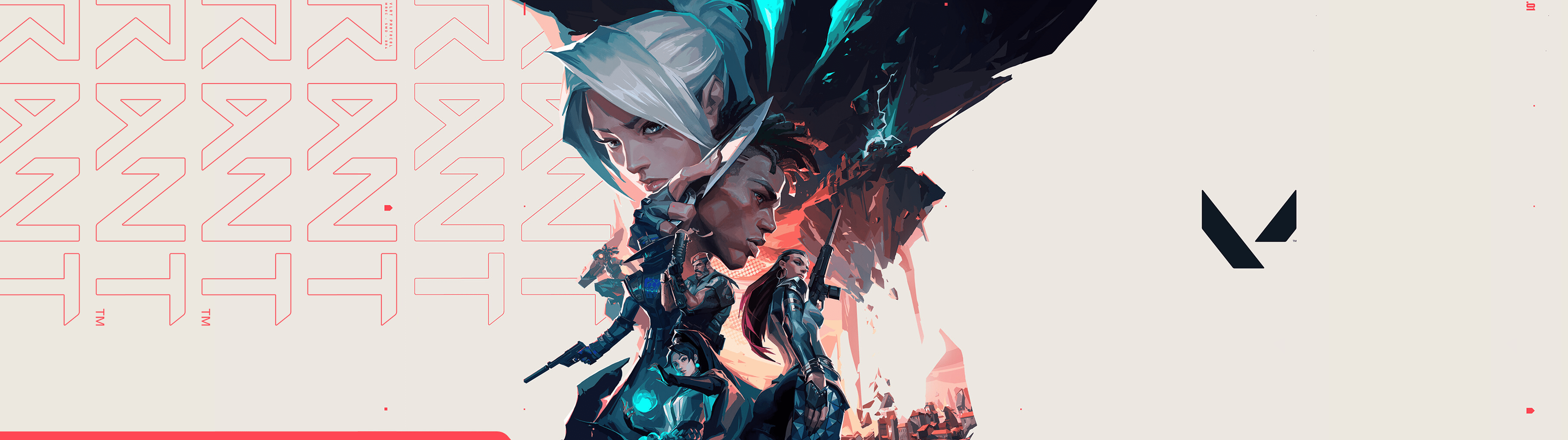 3840x1080 Valorant Dual Monitor Wallpaper