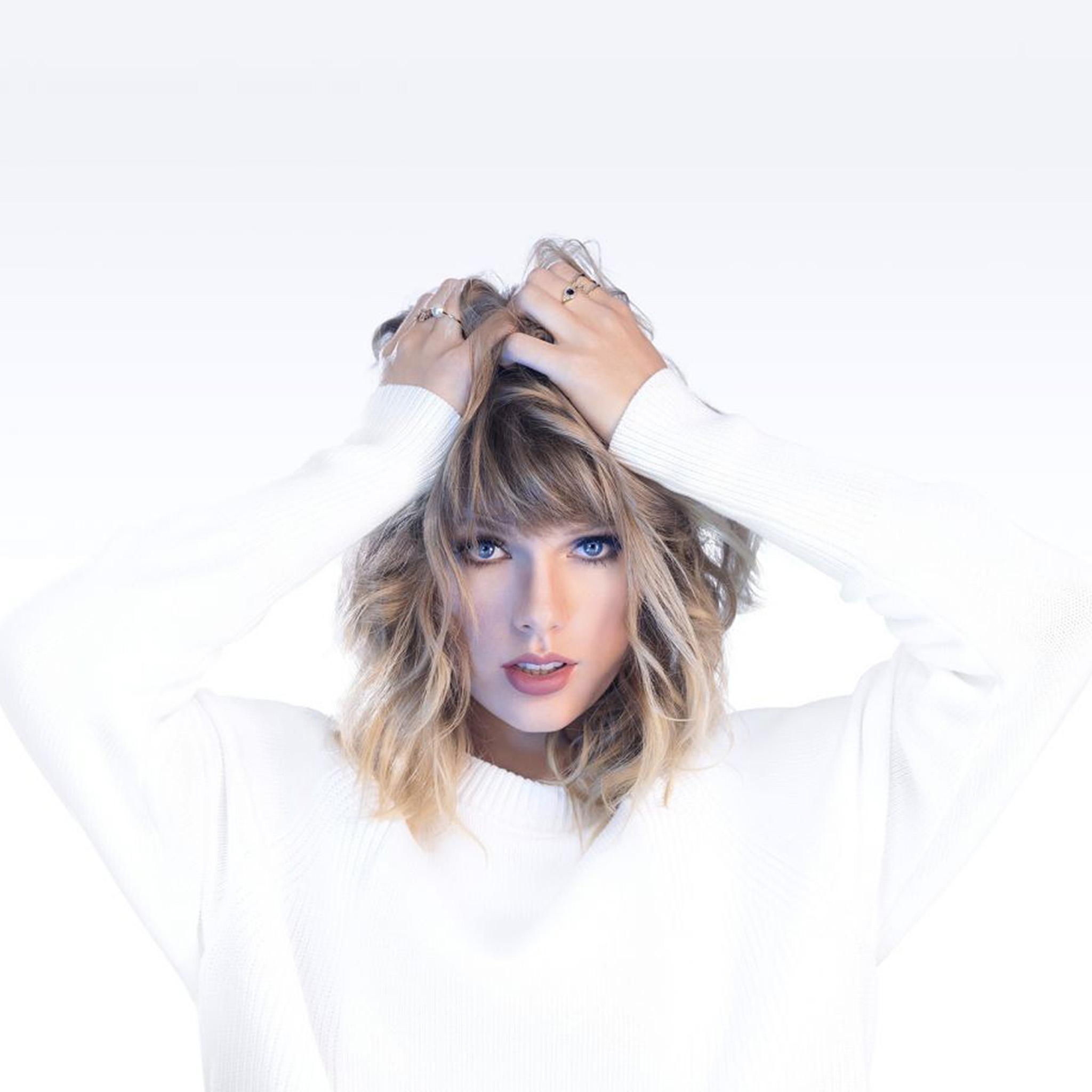 2048x2048 Girl Taylor Swift White Artist Wallpaper