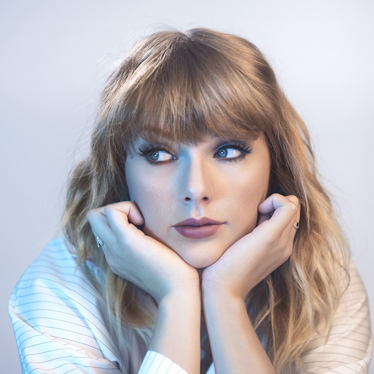 1224x1224 Wallpaper looking away, beautiful, blue eyes, taylor swift desktop wallpaper, HD image, picture, background, 4f6838