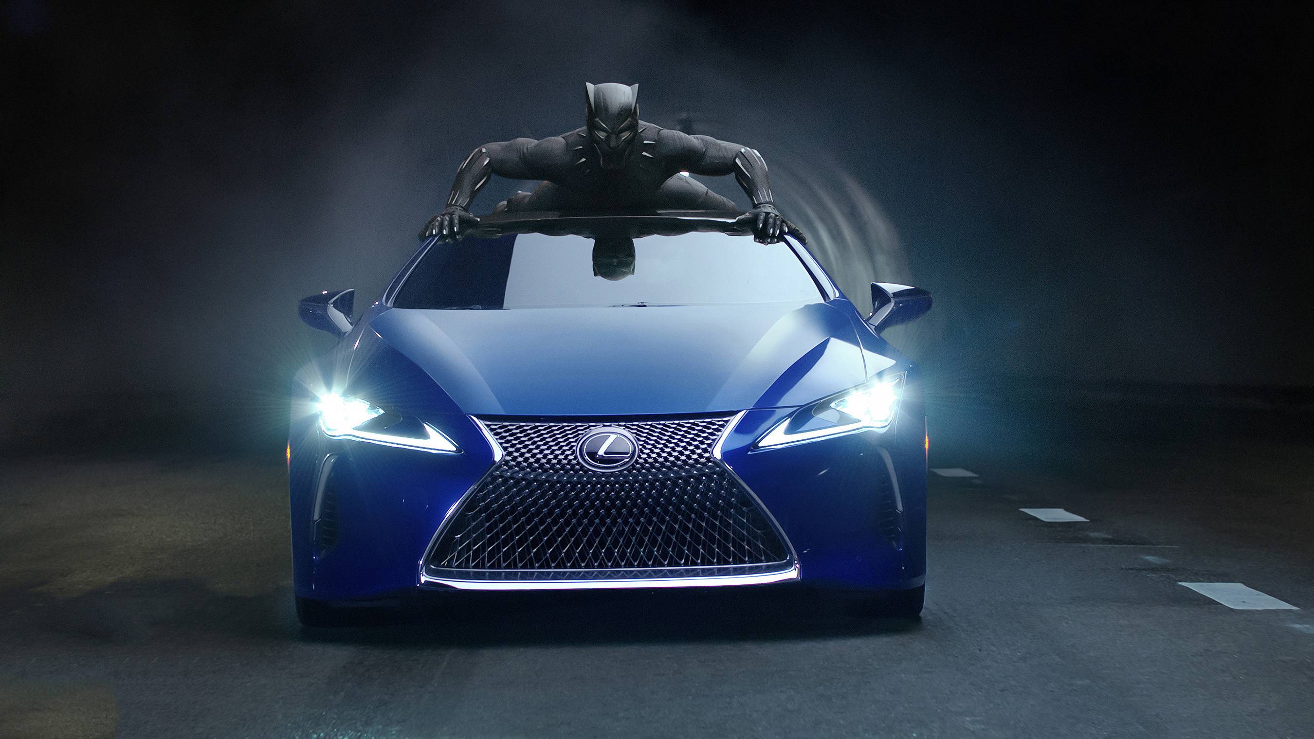 2700x1519 Black Panther Lexus LC 500 2018 Wallpaper