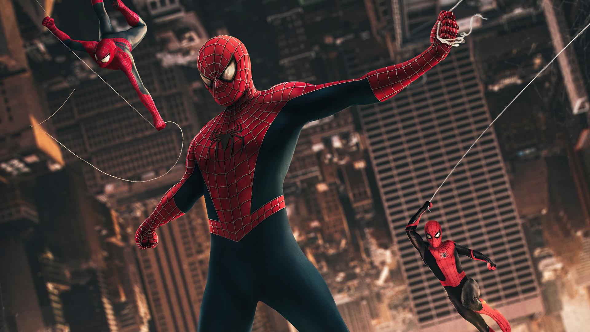 1920x1080 Spider man no way home Abstract.