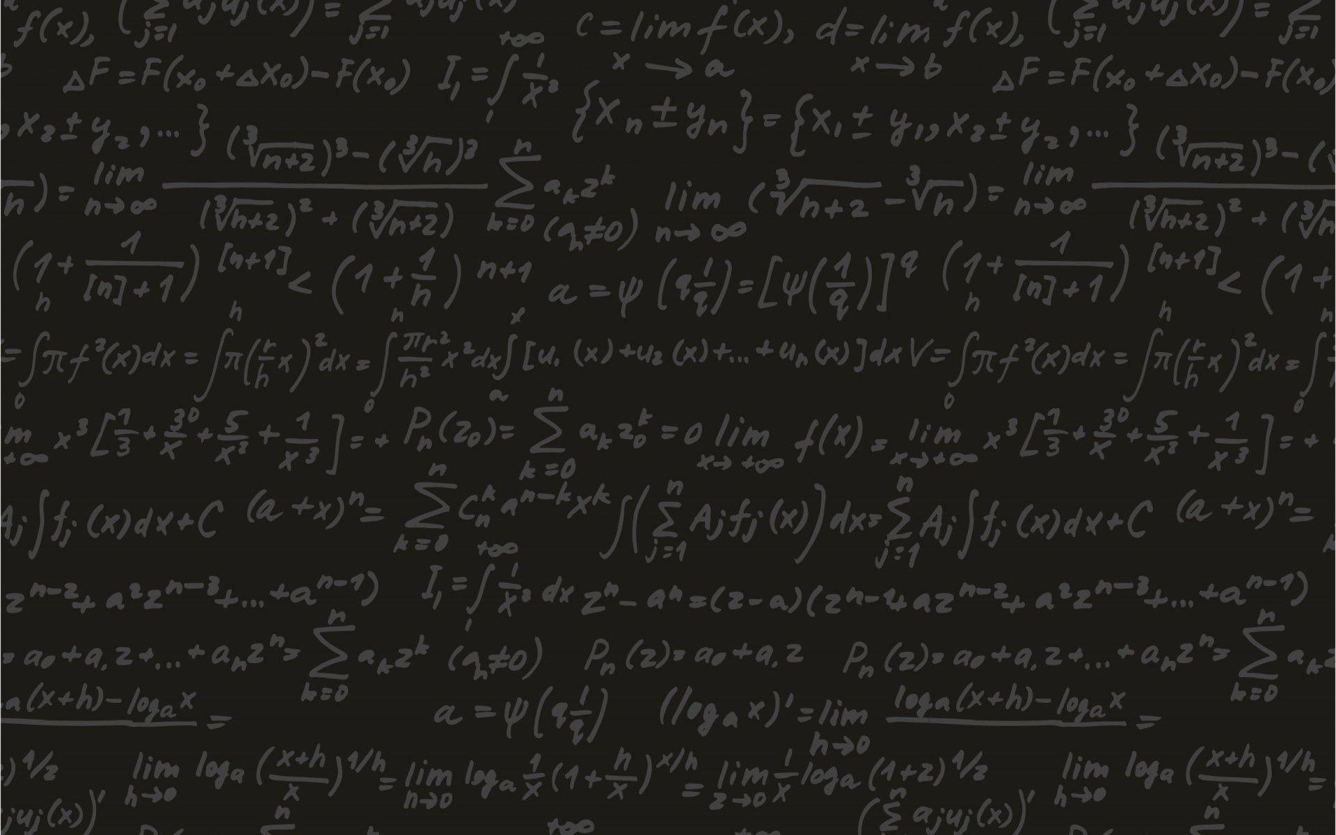 Chalkboard Black Equation