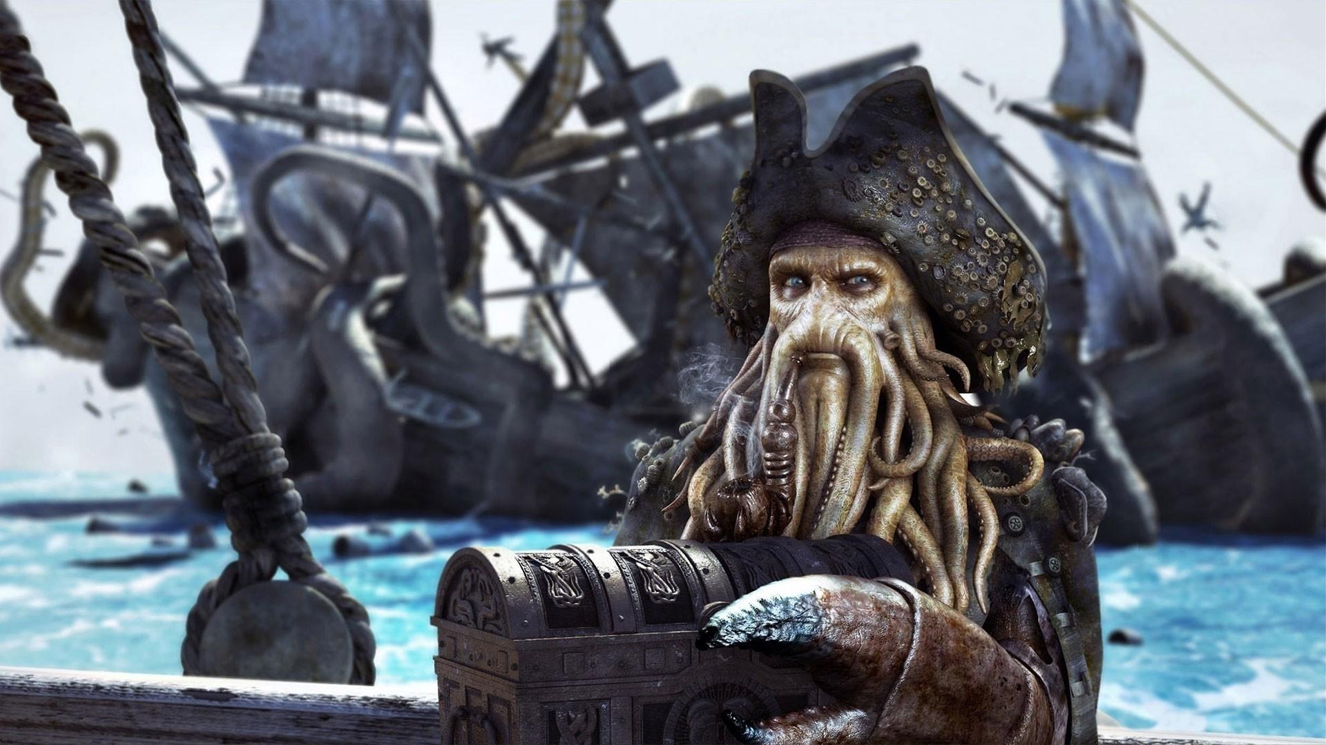 1920x1080 HD Davy Jones Pirates Of The Caribbean Gallery HD Wallpaper
