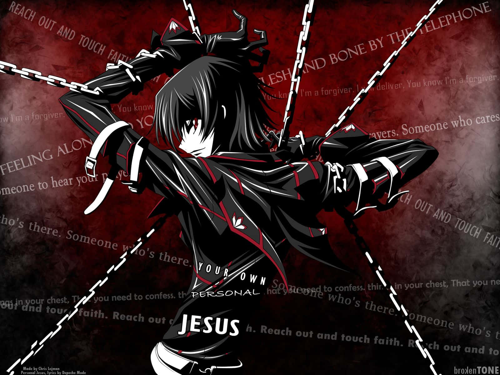 1600x1200 Download Badass Anime Lelouch Chain Tied Wallpaper