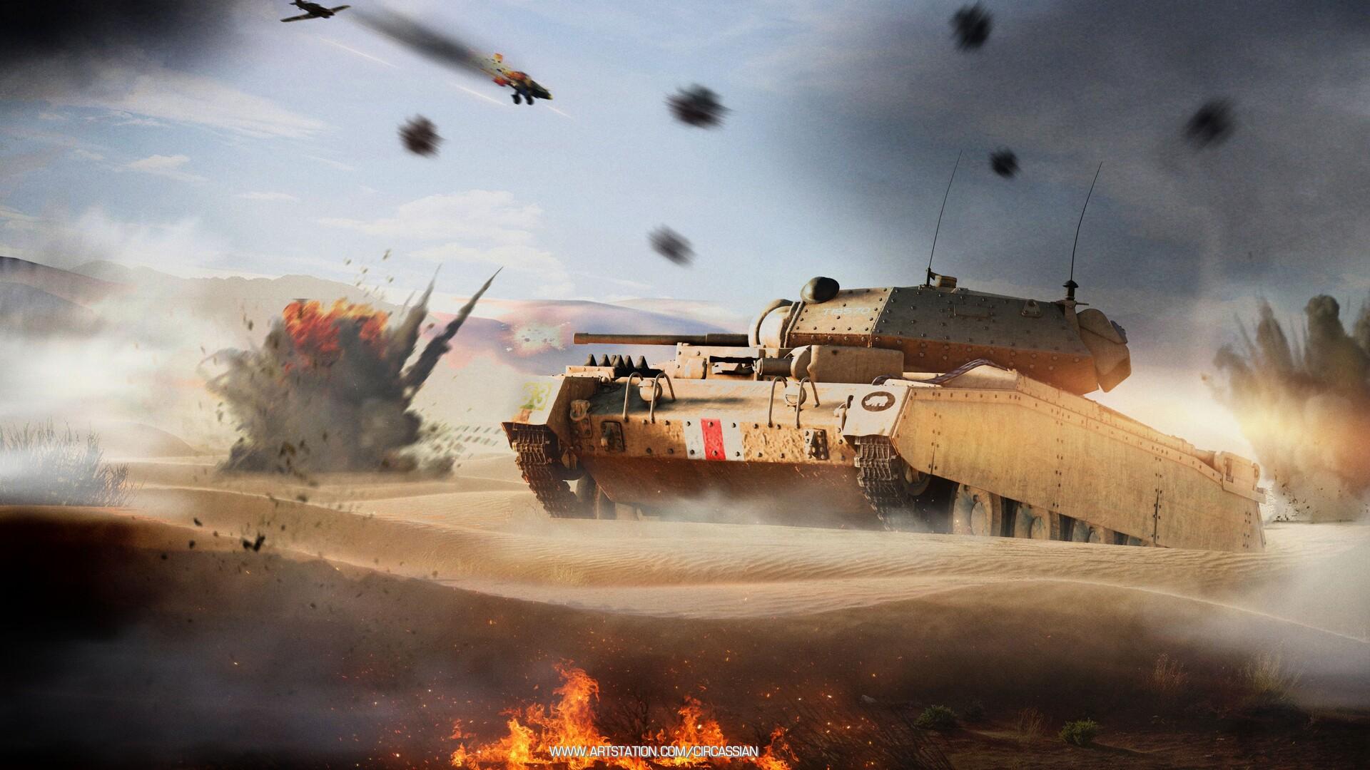 1920x1080 British Crusader II North Africa, 1941 During WWII