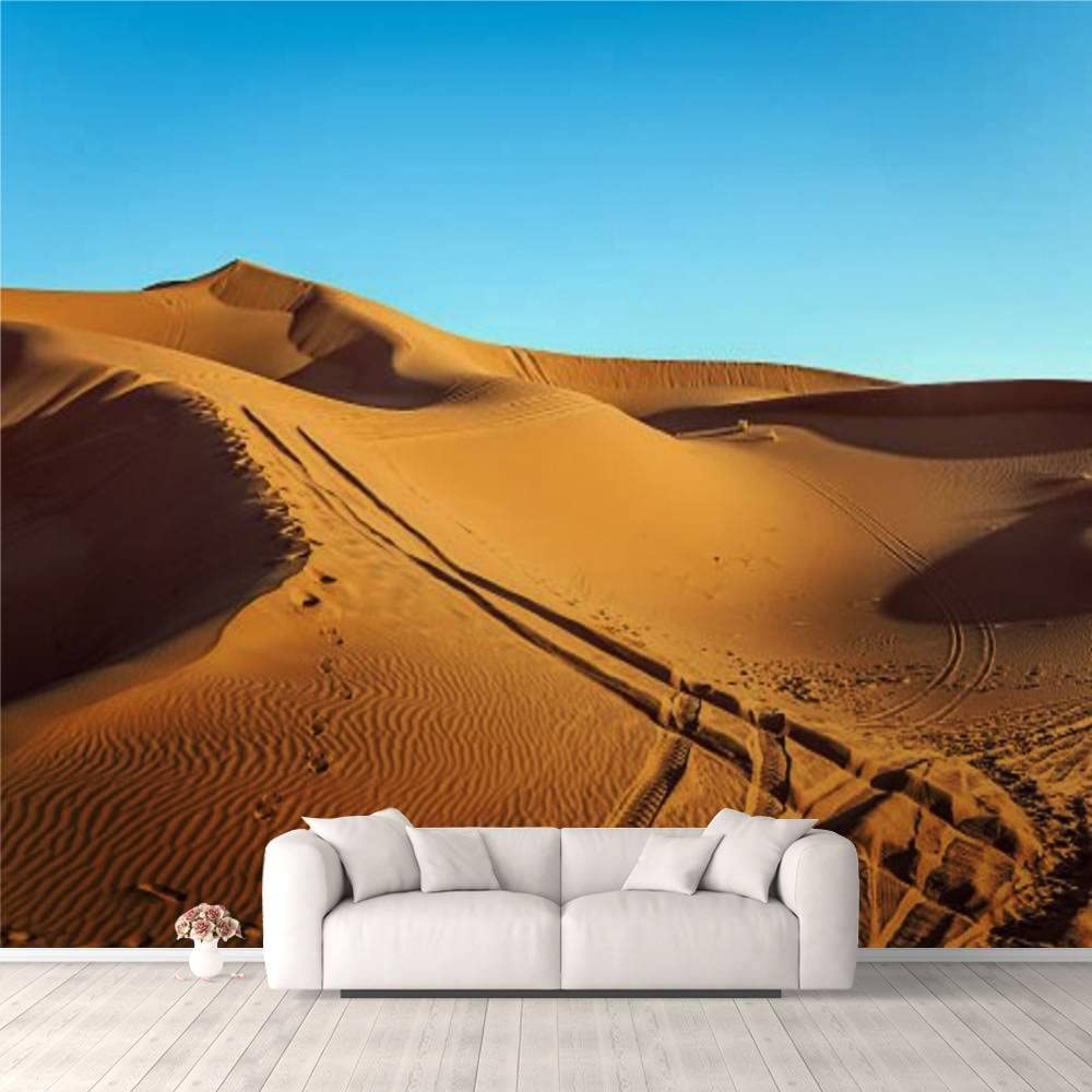 1000x1000 3D Wallpaper Tire Tracks in The Desert of Sahara Morocco North Africa Self Adhesive Bedroom Living Room Dormitory Decor Wall Mural Stick and Peel Background Wall Ceiling Wardrobe Sticker : Amazon.ca: Tools