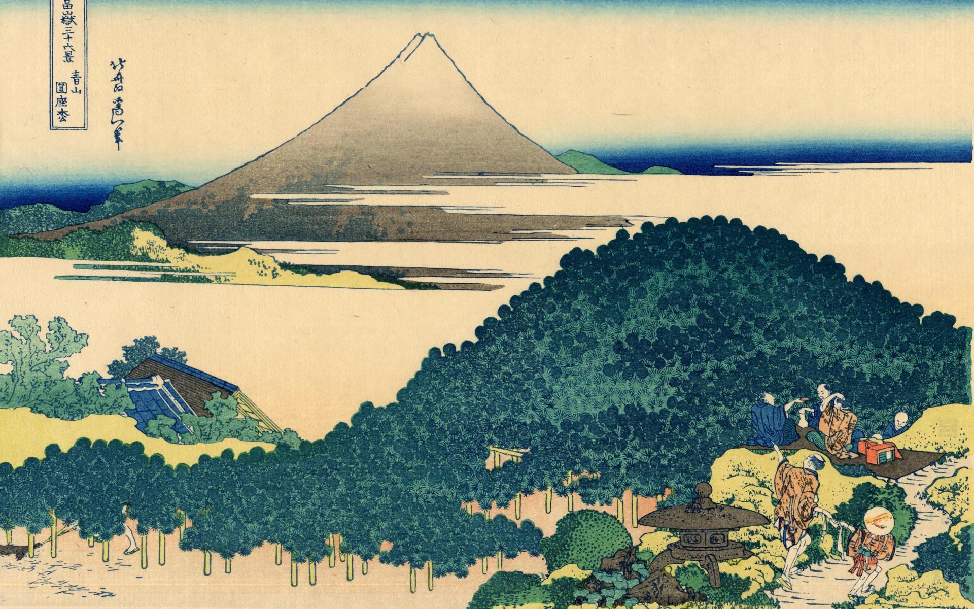 1920x1200 Hokusai Wallpaper, The Coast Of Seven Leages In Kamakura Katsushika