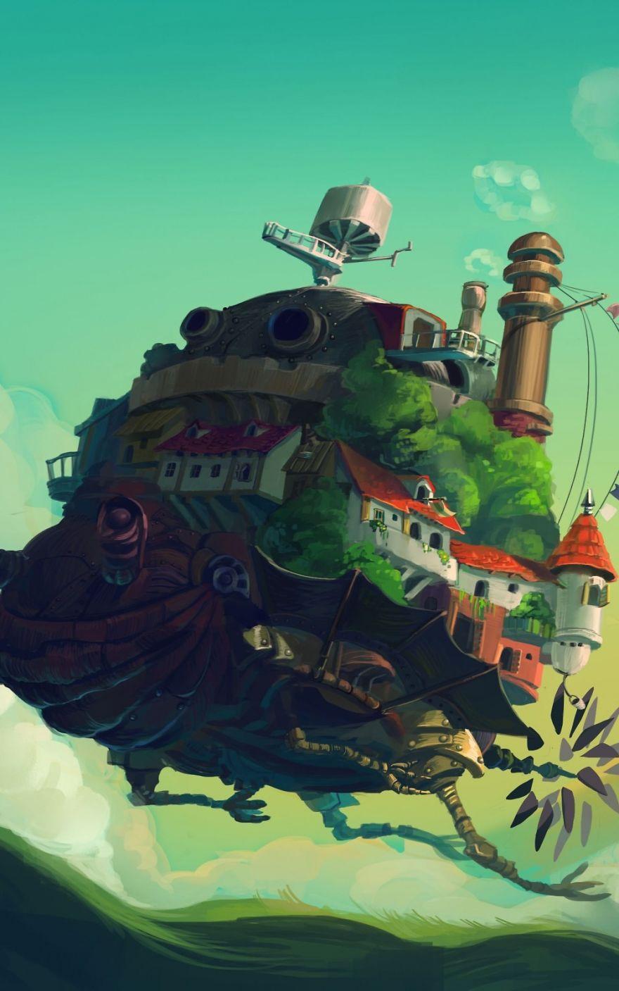 880x1407 Studio Ghibli Themed Wallpaper For Smartphones