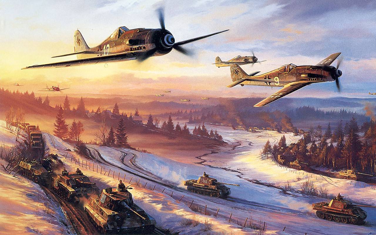 1280x800 World War II Battle Zone