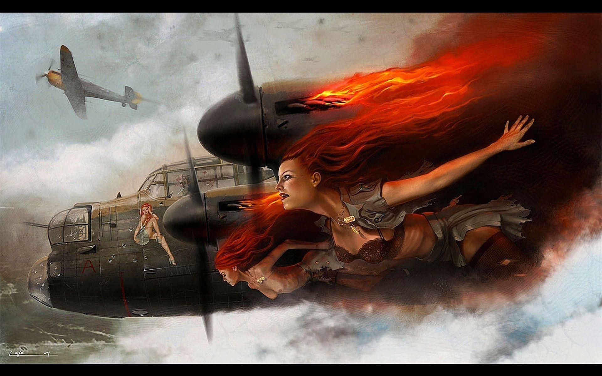 1920x1200 Fantasy art artwork airplane aircraft blimp steampunk ship d wallpaperx1200