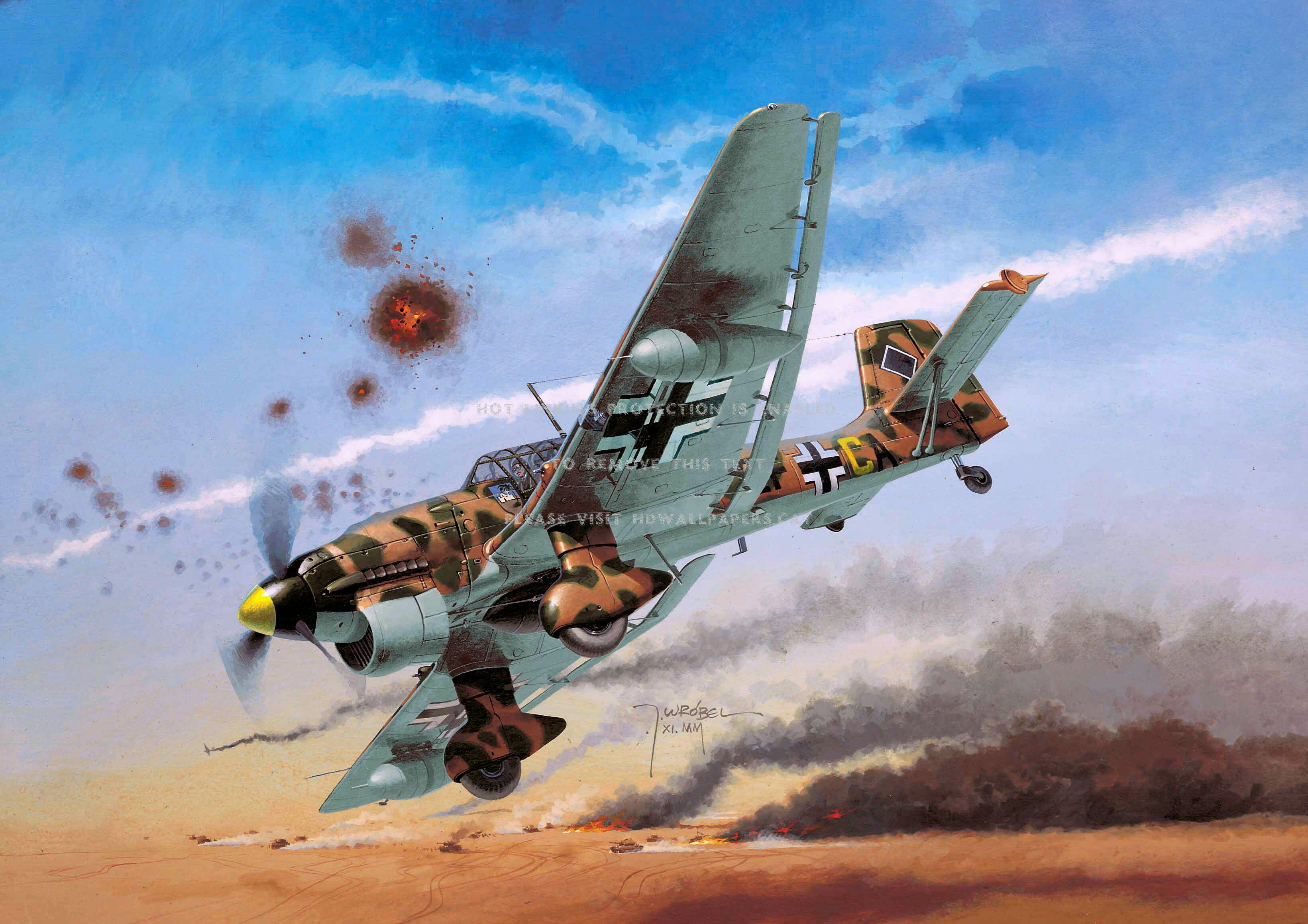 3282x2319 awesome stuka drawing ww2 plane wwii art