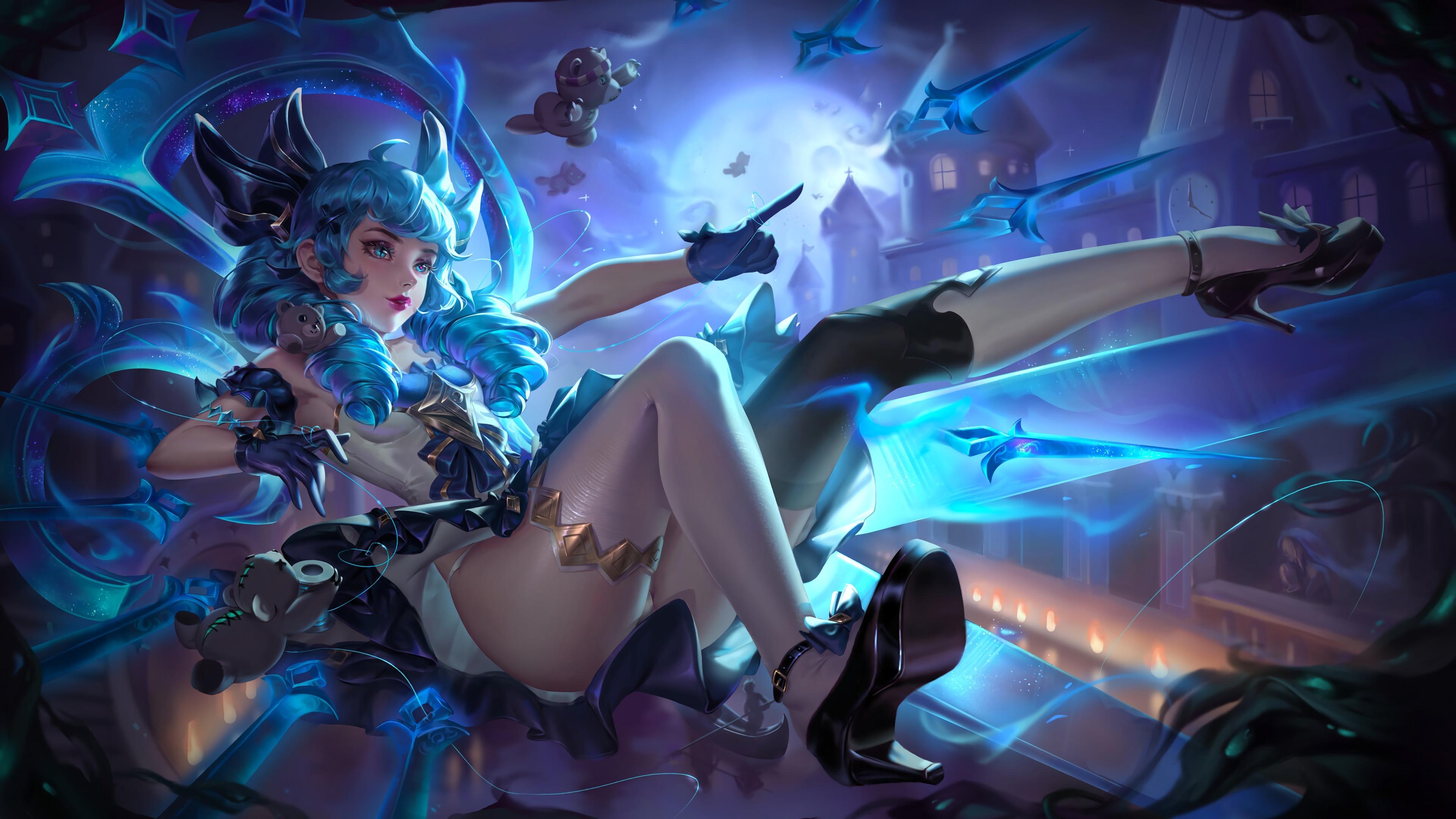 3840x2160 4K Pc Wallpaper League of Legends Fan Art Gwen