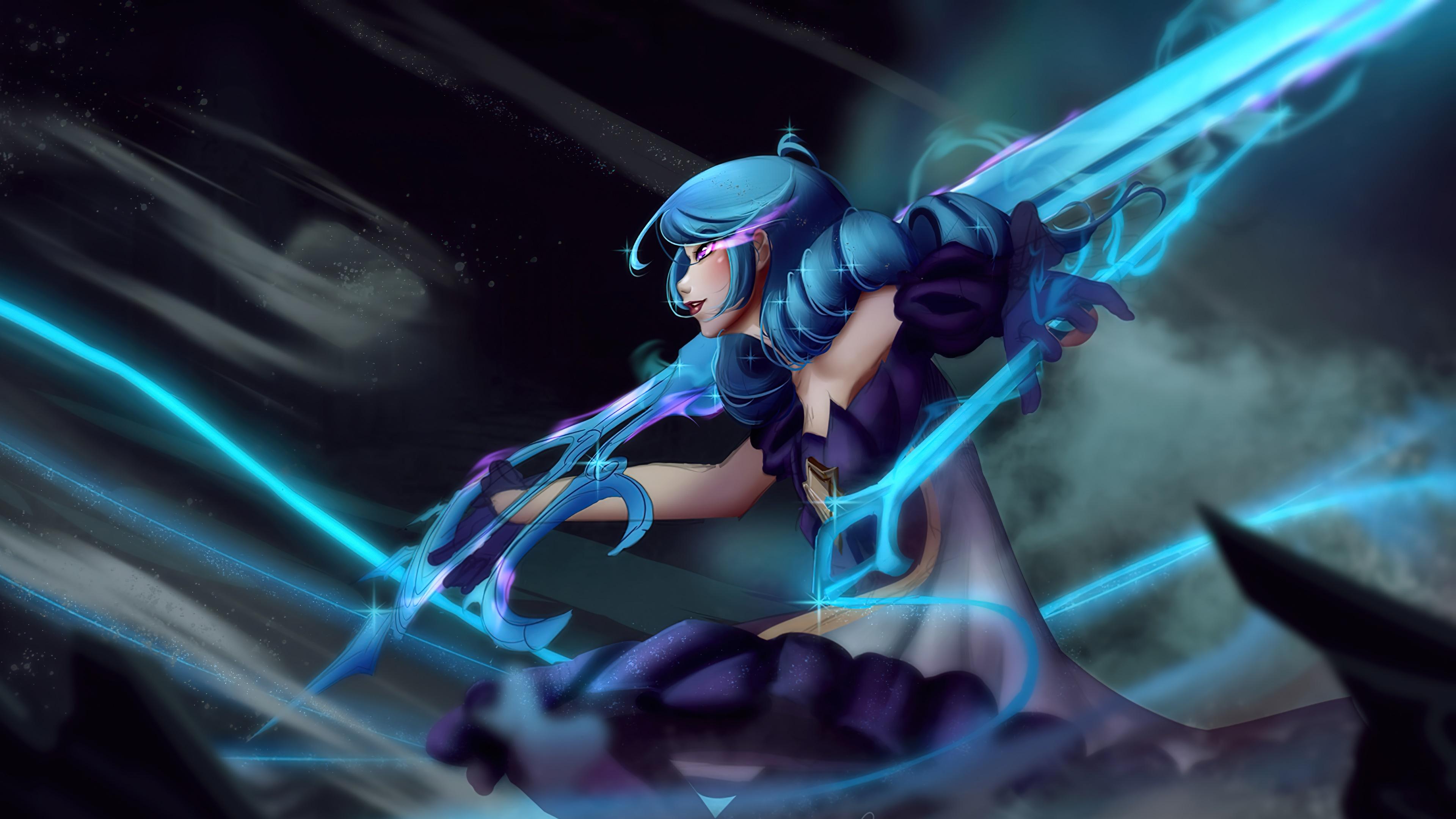 3840x2160 wallpaper, gwen, lol, art, 4k, HD Gallery HD Wallpaper