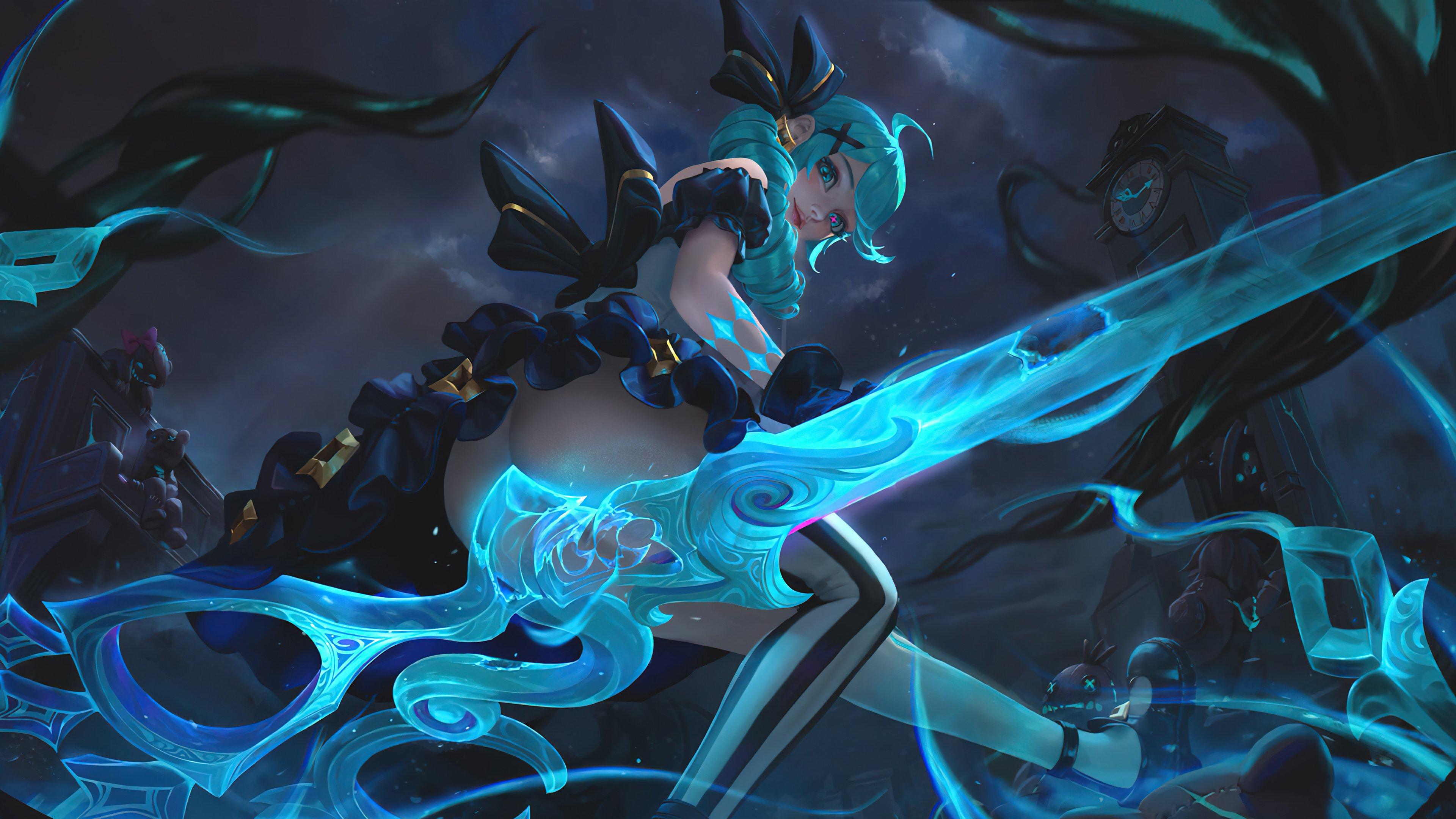 3840x2160 Gwen League of Legends Art Wallpaper 4k Ultra HD