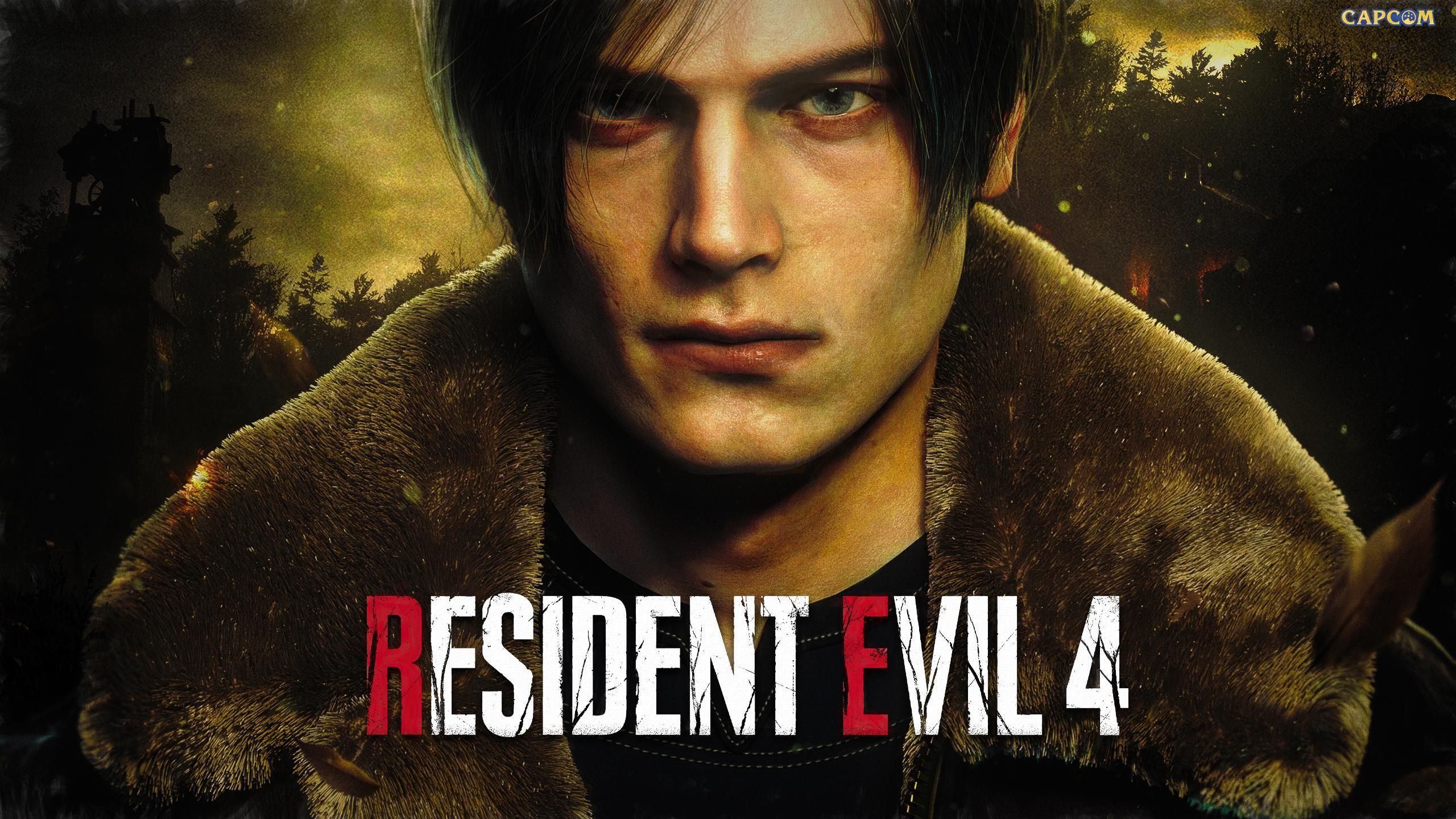 2560x1440 MY FAN ART Evil 4 Remake S. Kennedy Wallpaper
