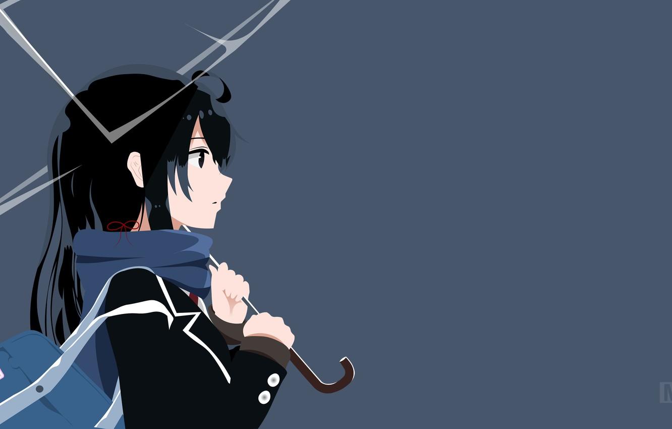 1332x850 Wallpaper girl, umbrella, Shipping Was Yukinoshita, Nisekoi, Pink time of my school life a fraud image for desktop, section сёдзё