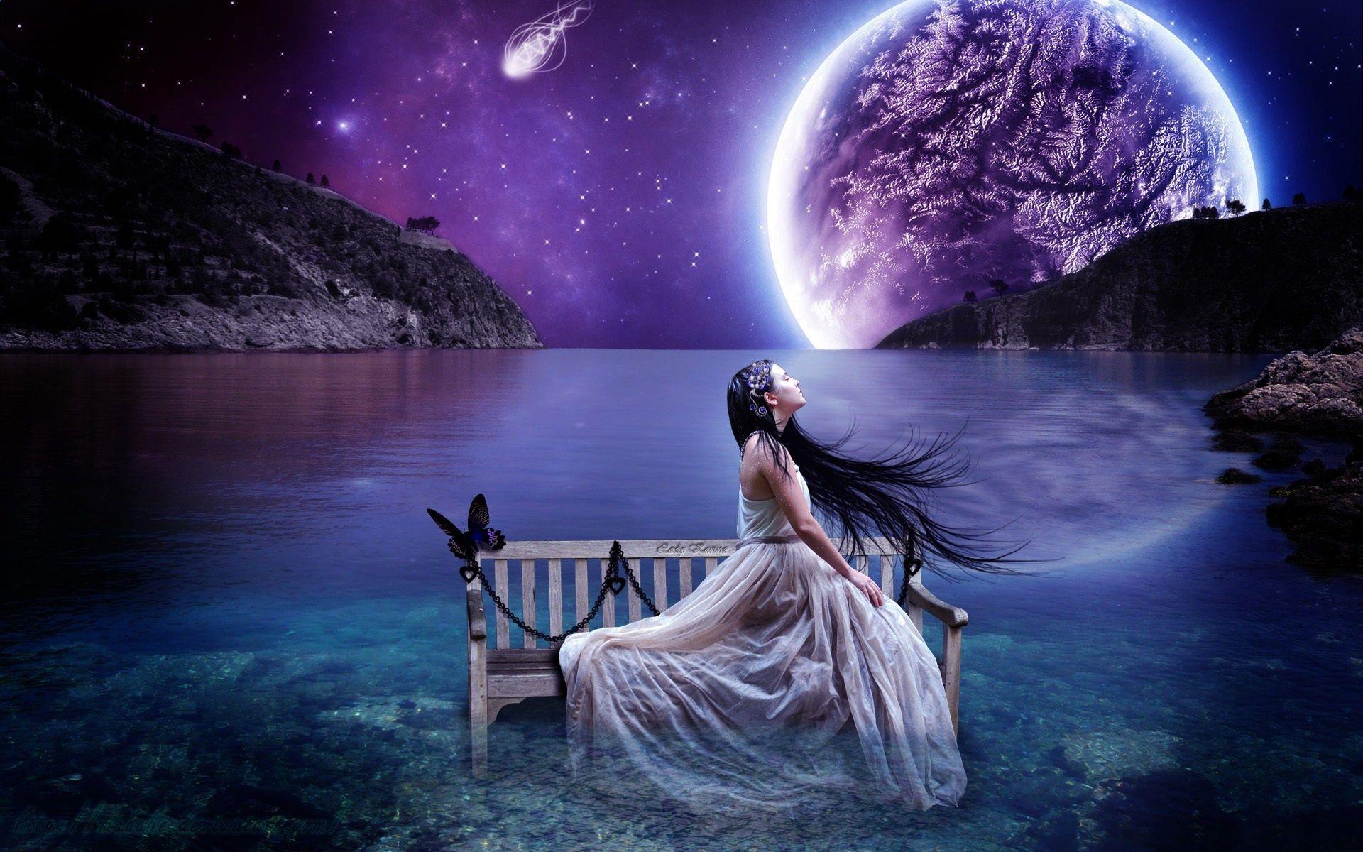 1920x1200 Hình nền Phong cảnh sáng tạo thẩm mỹ, băng ghế nước hồ https://wallpaperaccess.com/full/917961.jpg