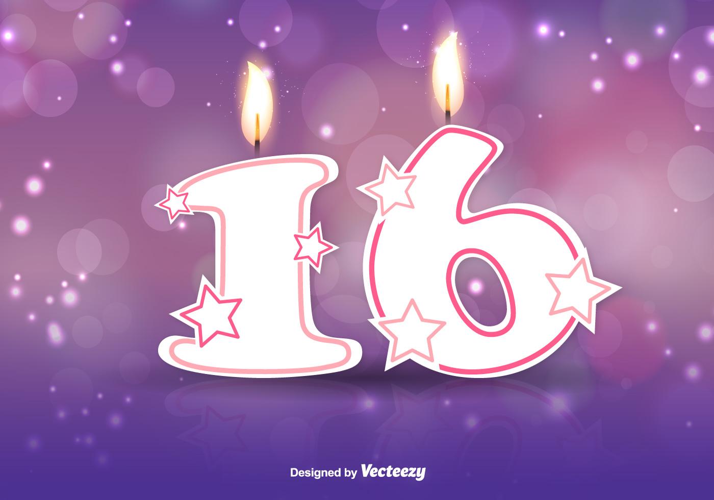 1400x980 Sweet Sixteen Vector Background