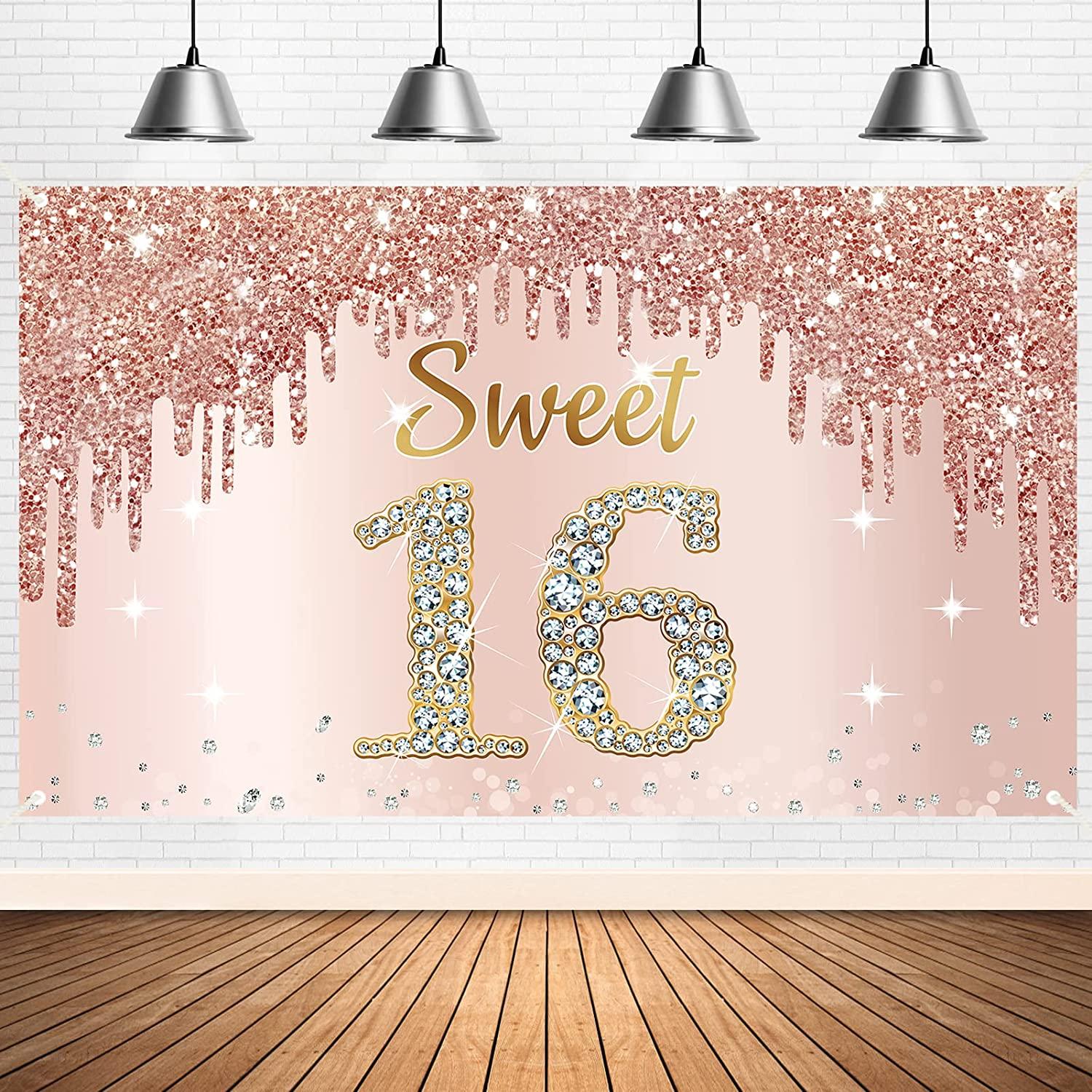 1500x1500 Happy Sweet 16th Birthday Banner Backdrop Nigeria