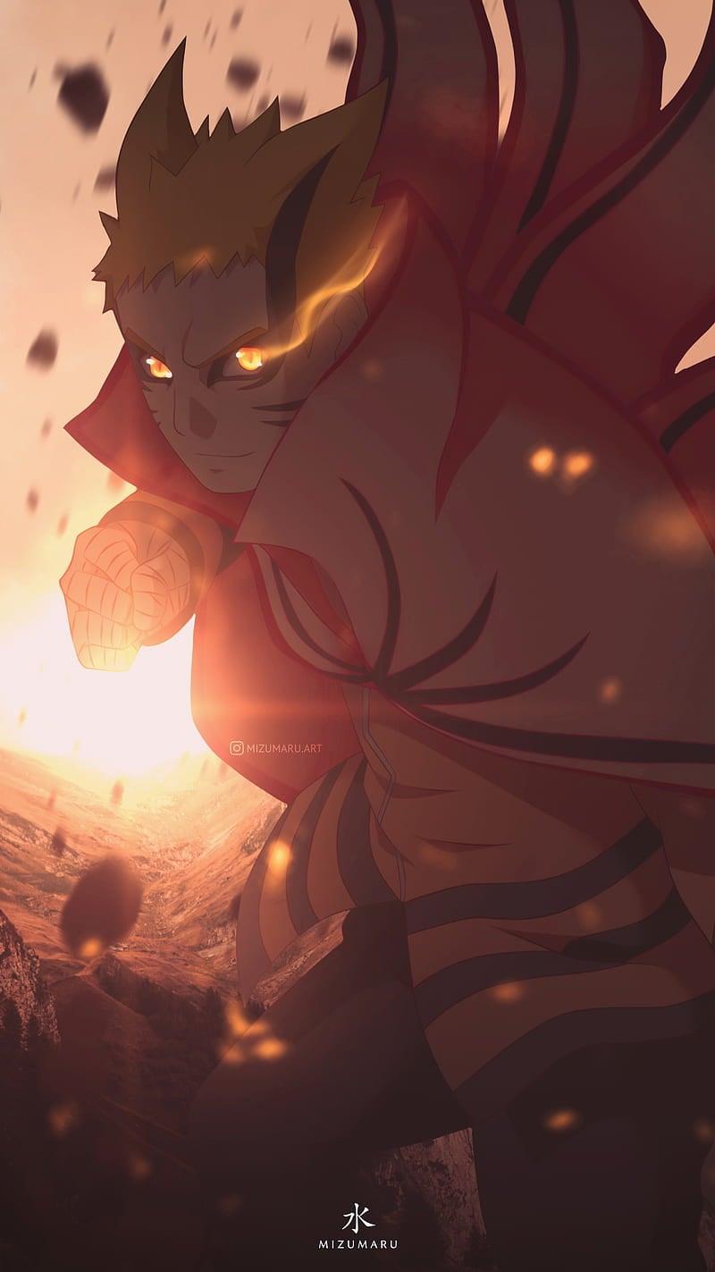 800x1423 Here's a Baryon mode Naruto wallpaper I found :)