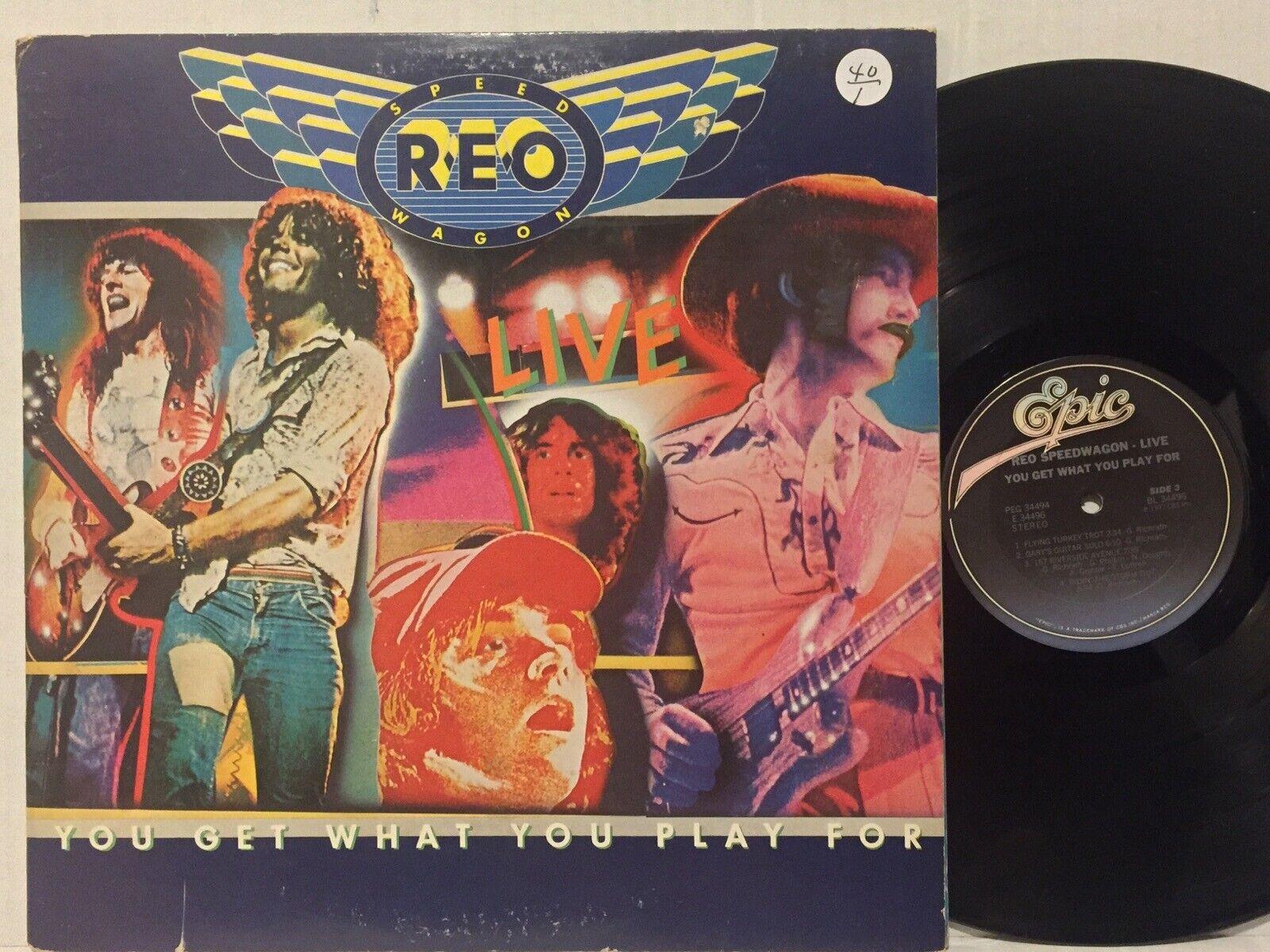 1600x1200 REO Speedwagon Live You Get What You Play For VG+ 2LP RIDIN THE STORM OUT!