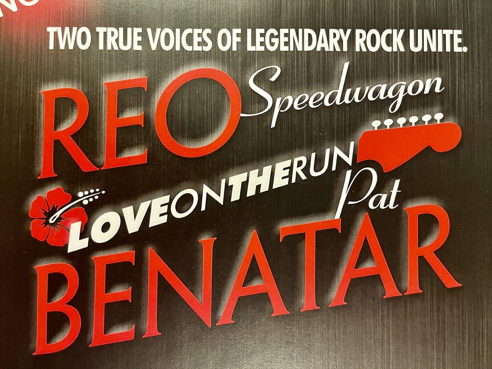 1600x1200 REO Speedwagon & Pat Benatar Town Flyer (Can be framed as a poster)