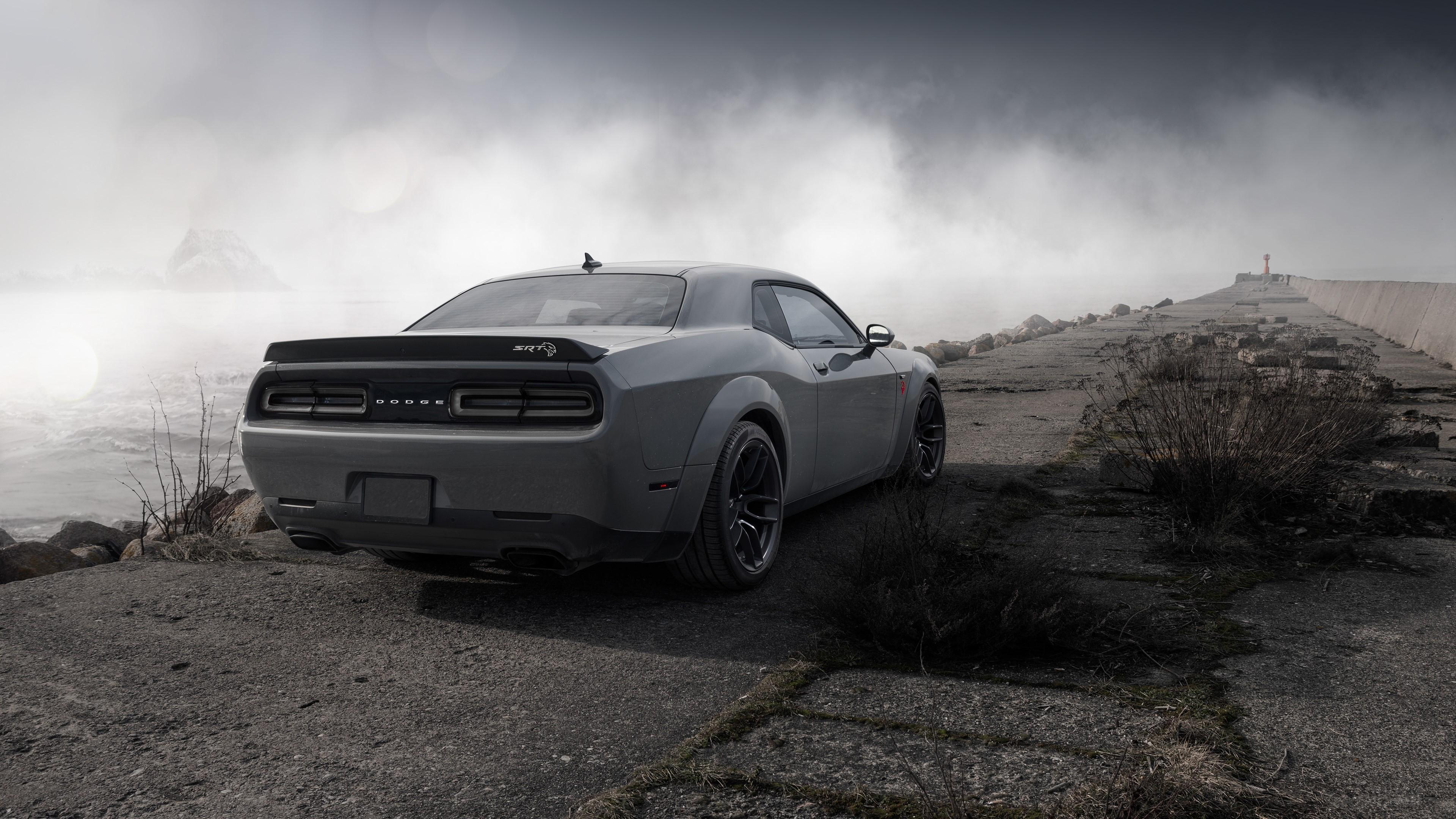 3840x2160 Dodge Challenger Demon SRT Rear 4k Gallery HD Wallpaper