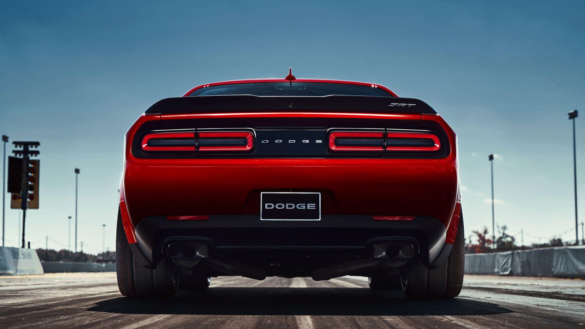 1920x1080 Desktop Wallpaper Dodge Challenger Srt Demon, Car Rear View, HD Image, Picture, Background, Lw4on