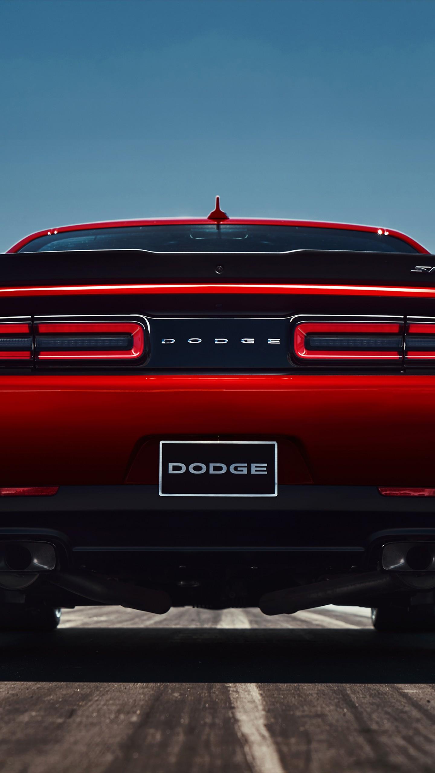 1440x2560 Wallpaper Dodge Challenger SRT Demon, red, 2017 New York Auto Show, Cars & Bikes