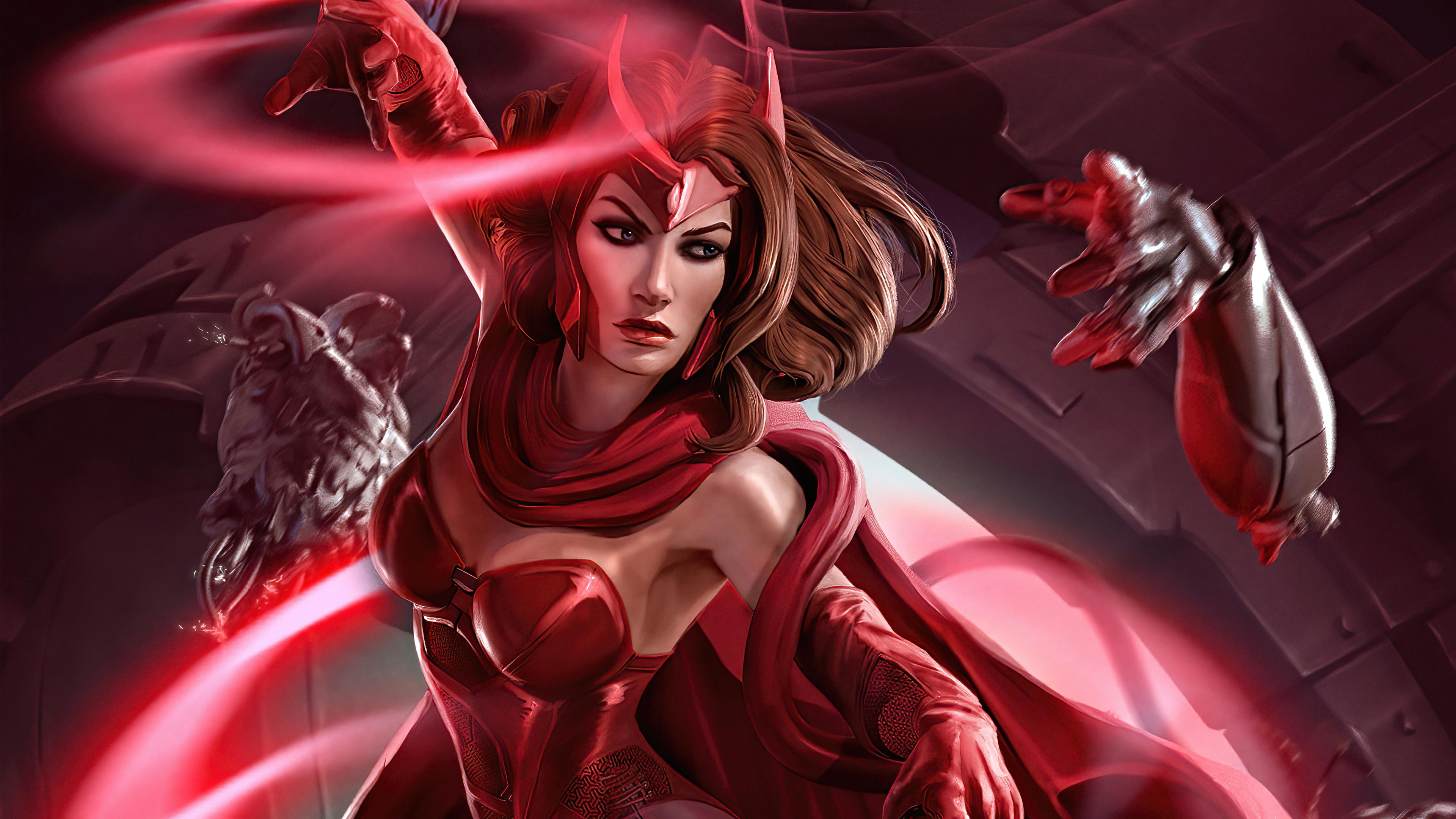 3840x2160 Scarlet Witch 4K, Marvel Comics Gallery HD Wallpaper