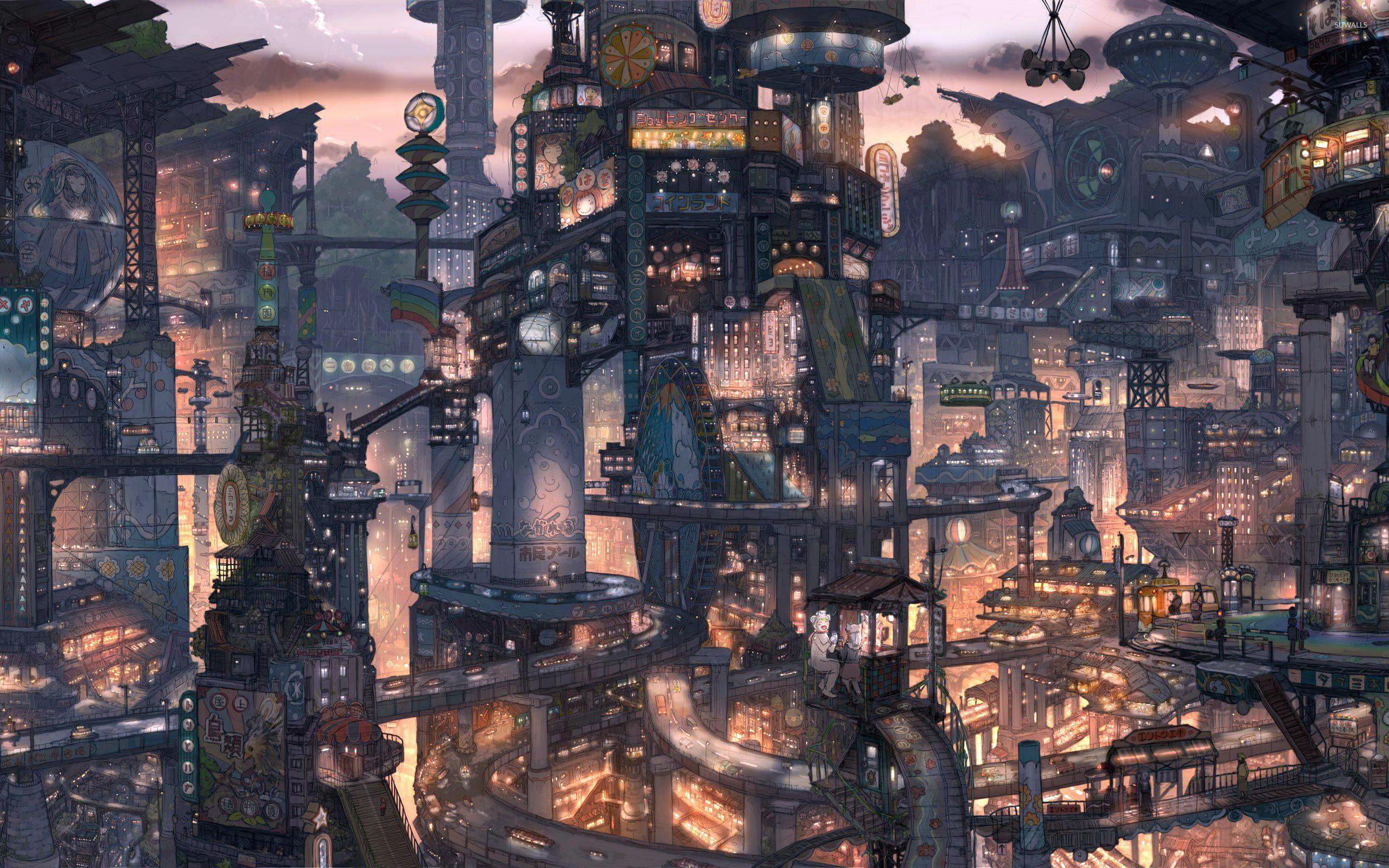 2560x1600 Asian Cityscape [2] wallpaper wallpaper