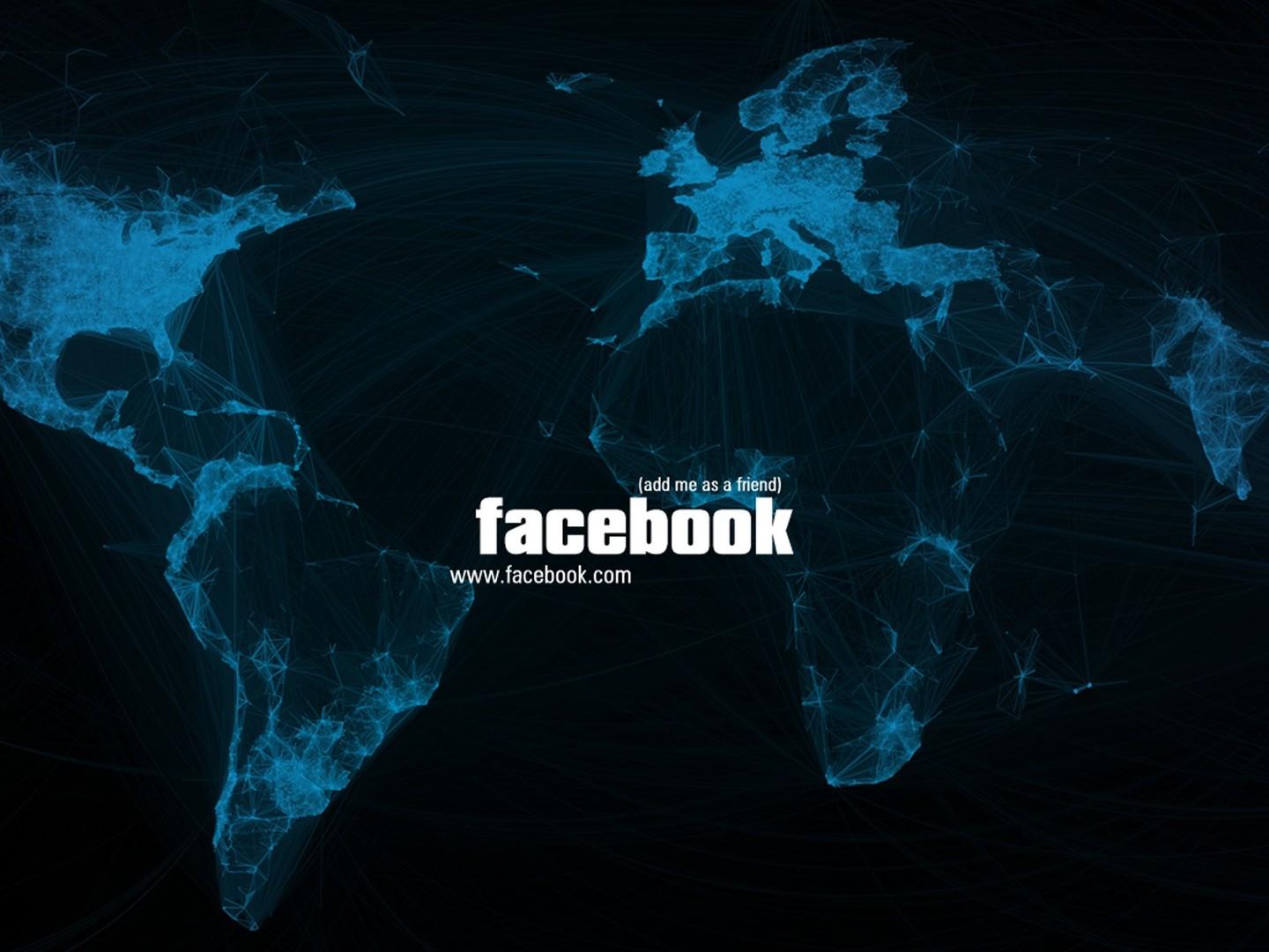 1440x1080 HD Wallpaper of Facebook and Global