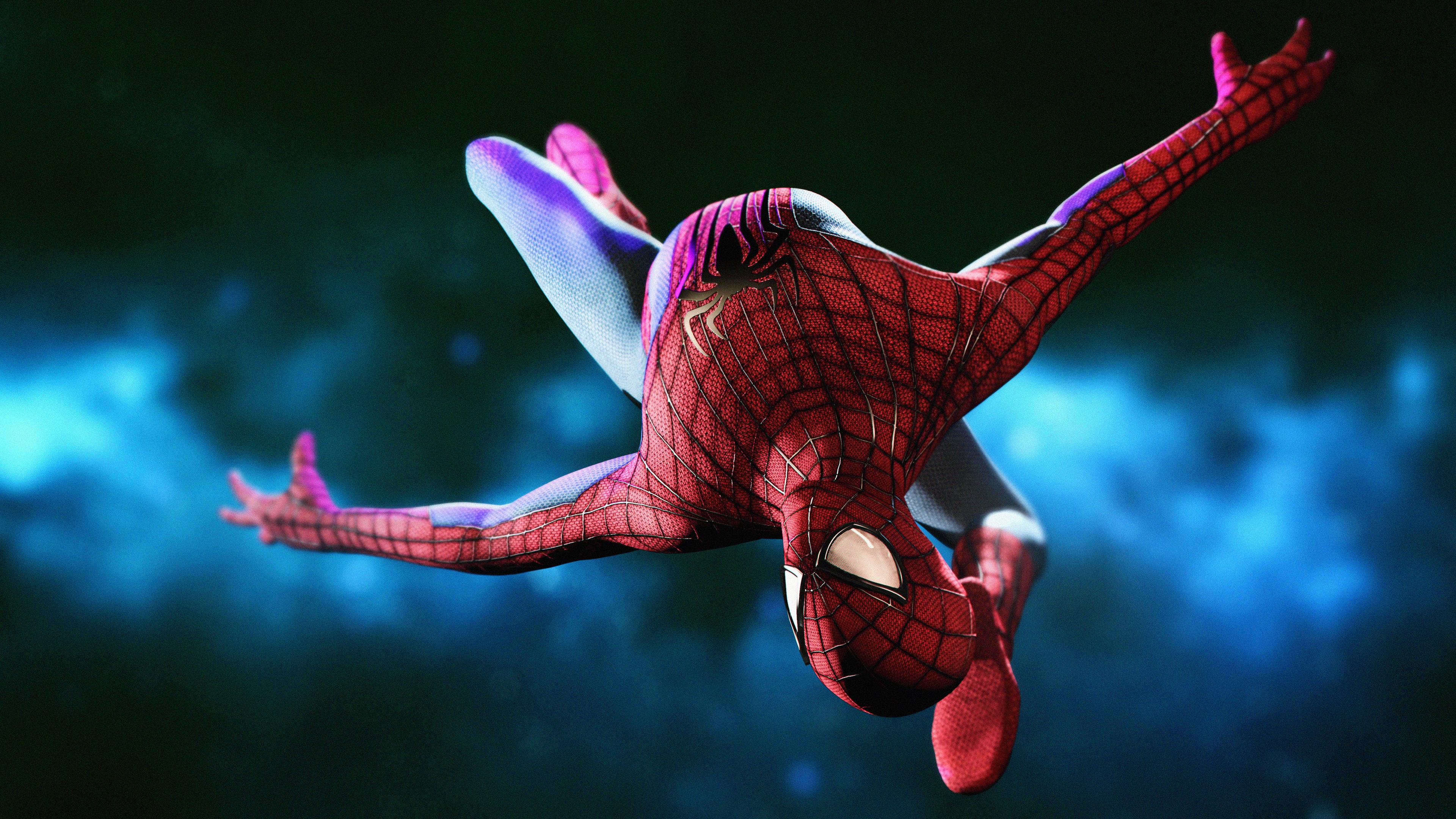 3840x2160 Wallpaper 4k Amazing Spiderman Digital Art Wallpaper
