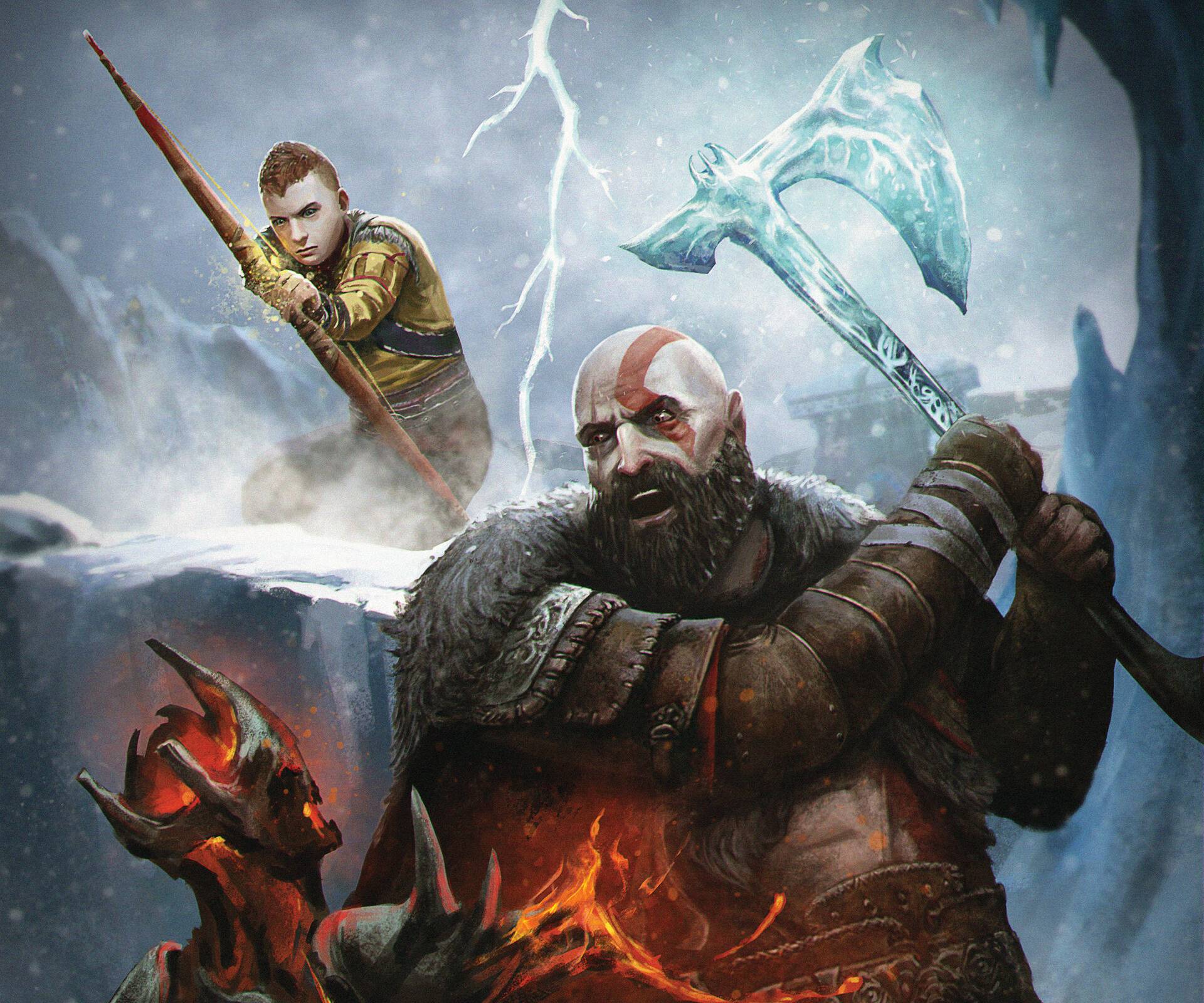 1920x1600 Poster of Kratos God of War Ragnarök Wallpaper, HD Games 4K Wallpaper, Image, Photo and Background