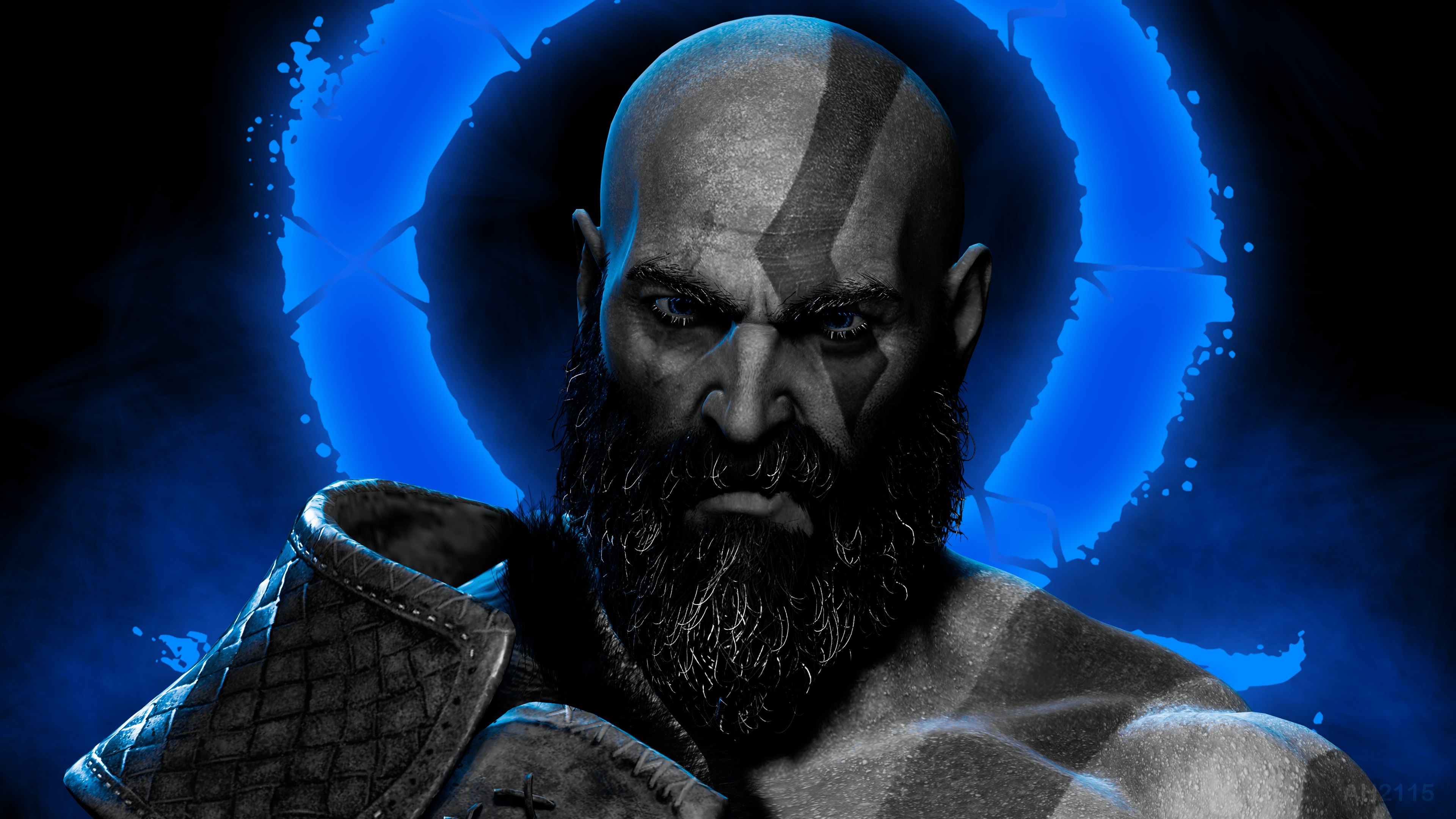 3840x2160 God of War Ragnarök Wallpaper 4K, Kratos, Dark background, Games